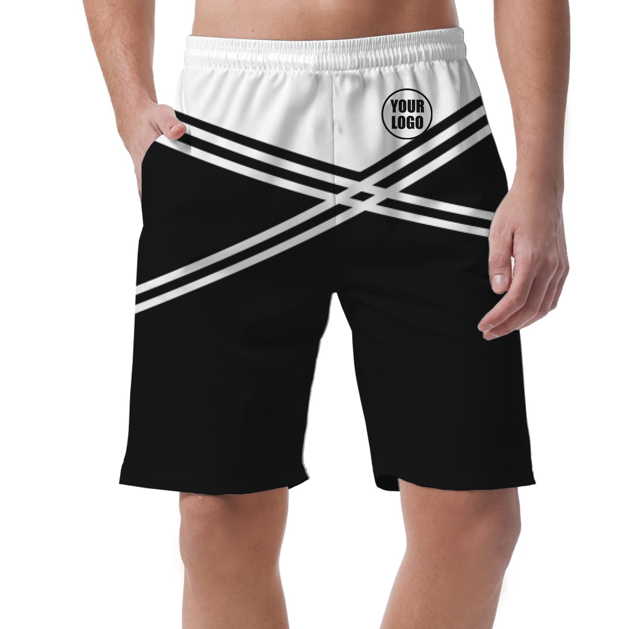 Picklewin Men's Customized Short Pants With Unique Color Blocks