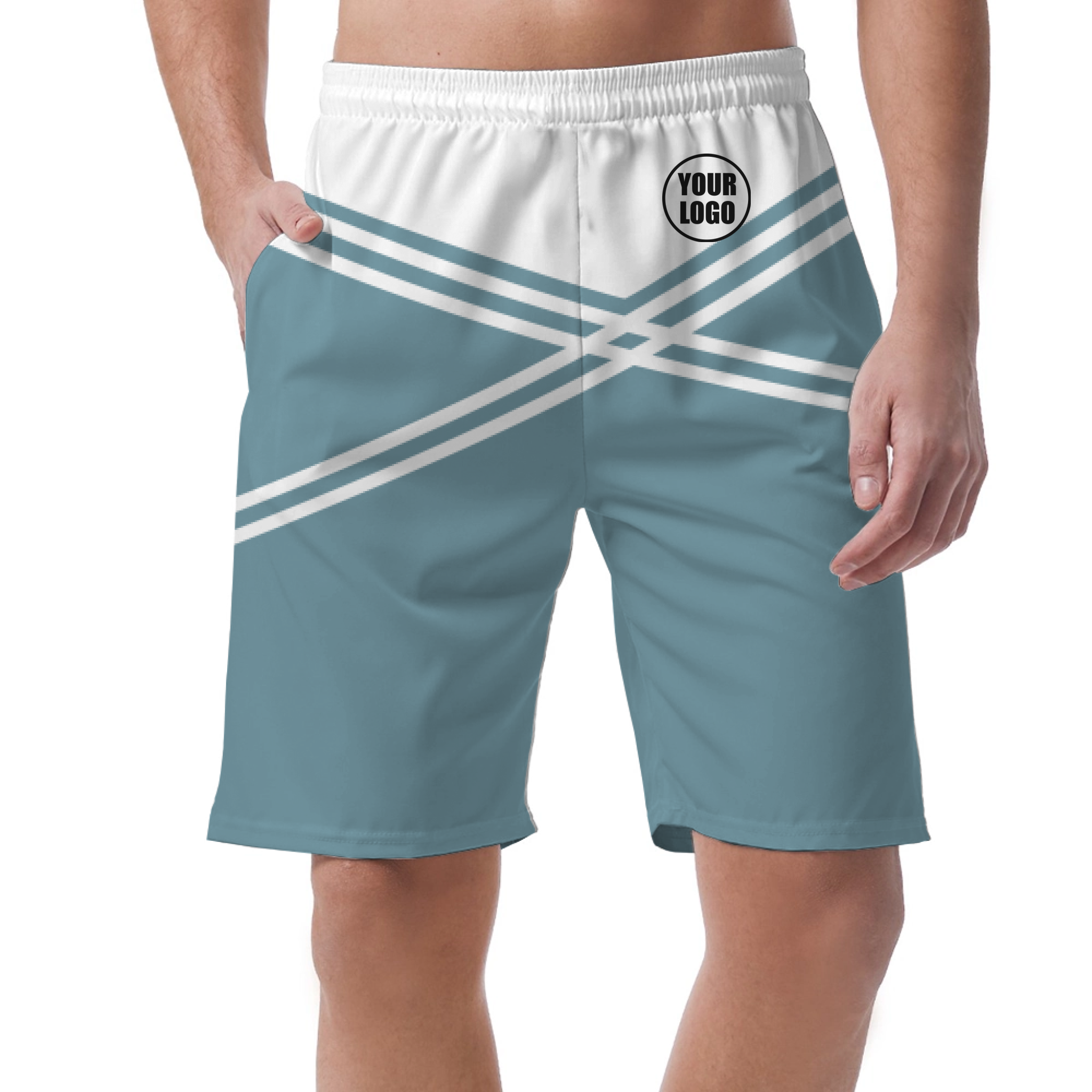 Picklewin Men's Customized Short Pants With Unique Color Blocks