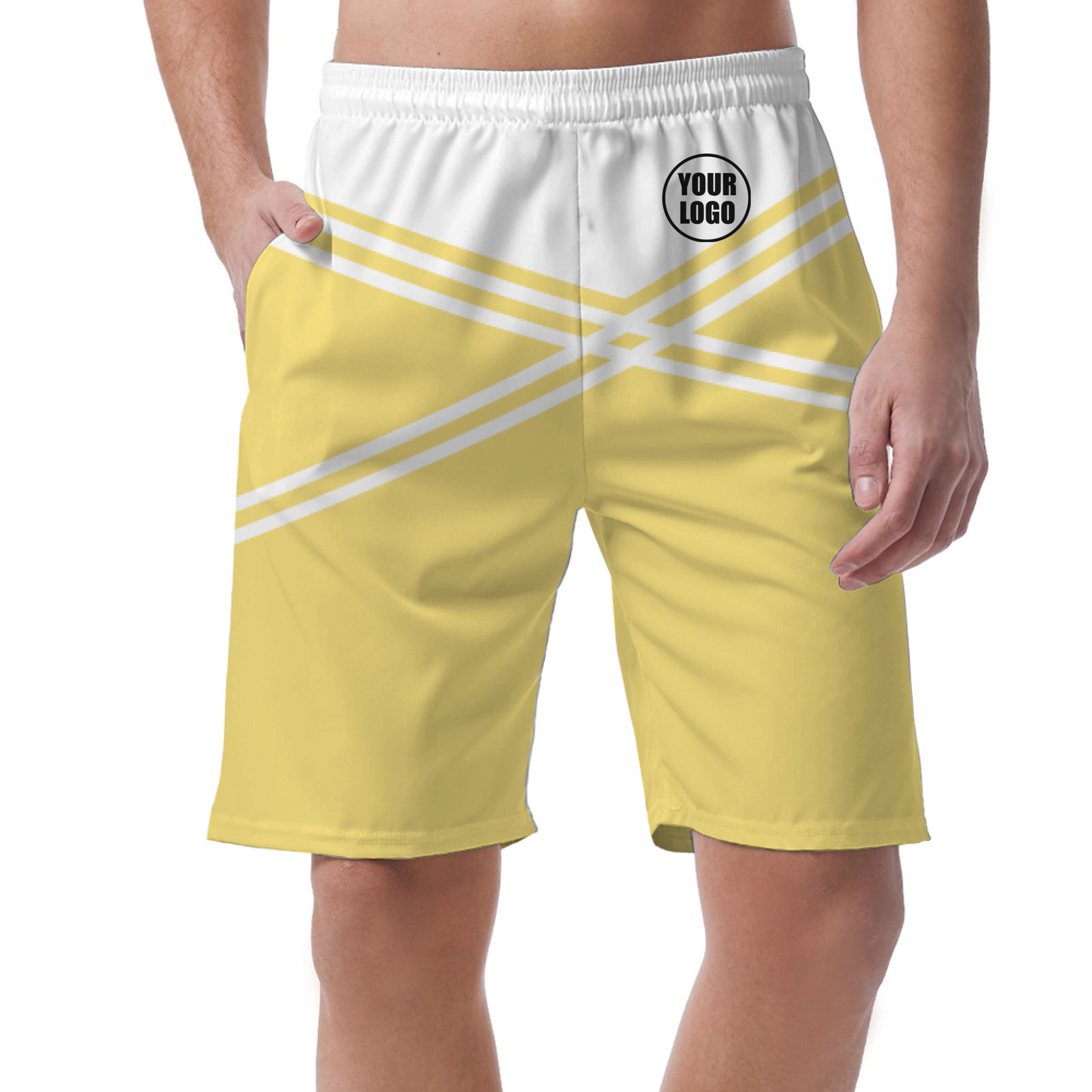Picklewin Men's Customized Short Pants With Unique Color Blocks