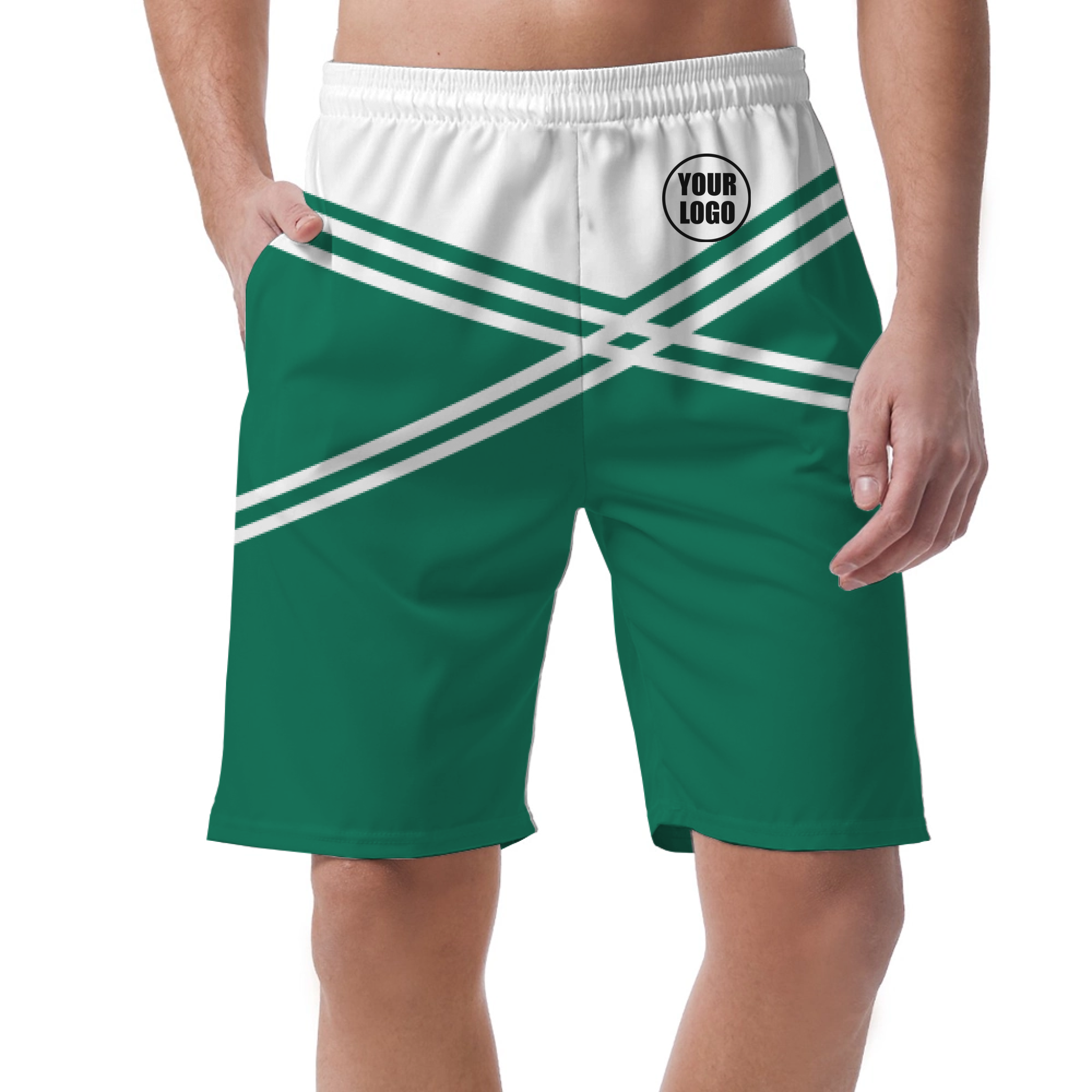 Picklewin Men's Customized Short Pants With Unique Color Blocks