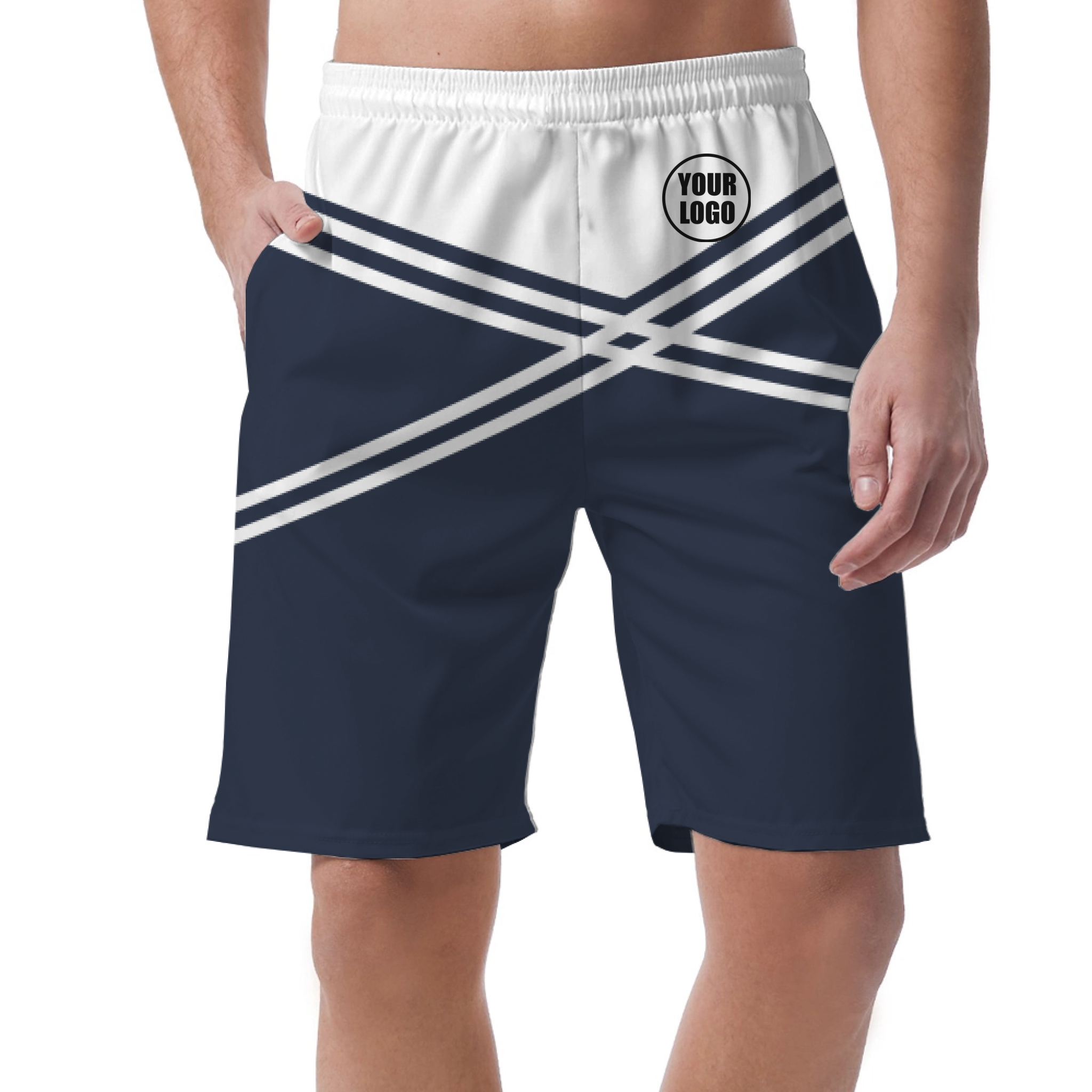 Picklewin Men's Customized Short Pants With Unique Color Blocks