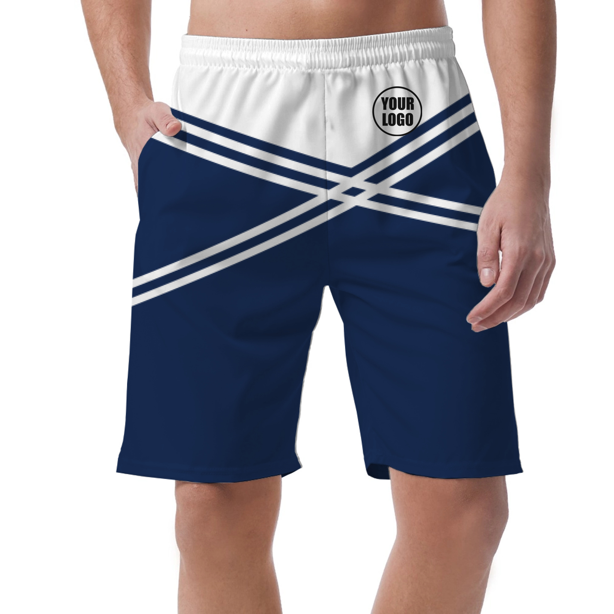 Picklewin Men's Customized Short Pants With Unique Color Blocks