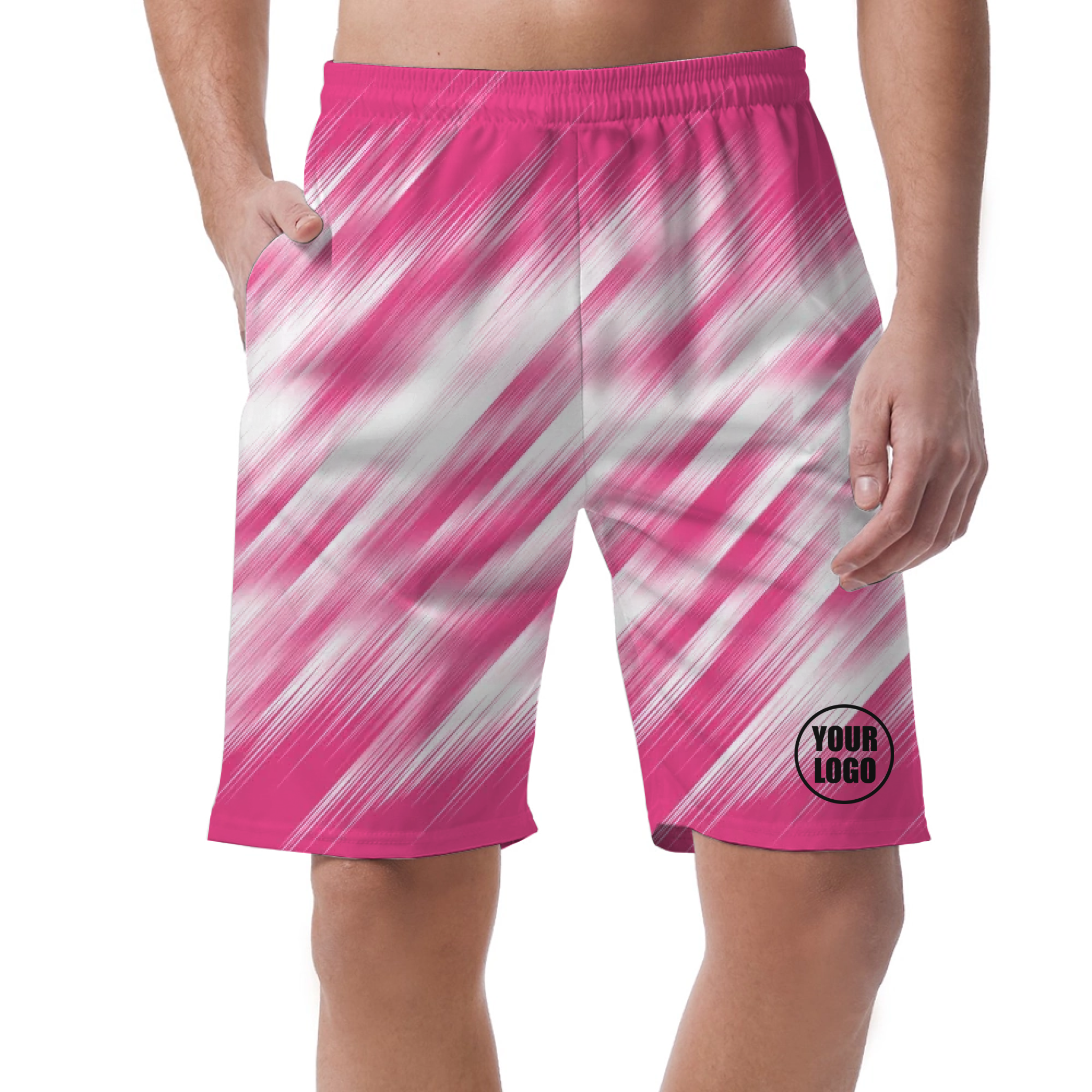 Picklewin Men's Short Pants With Unique Brushstroke