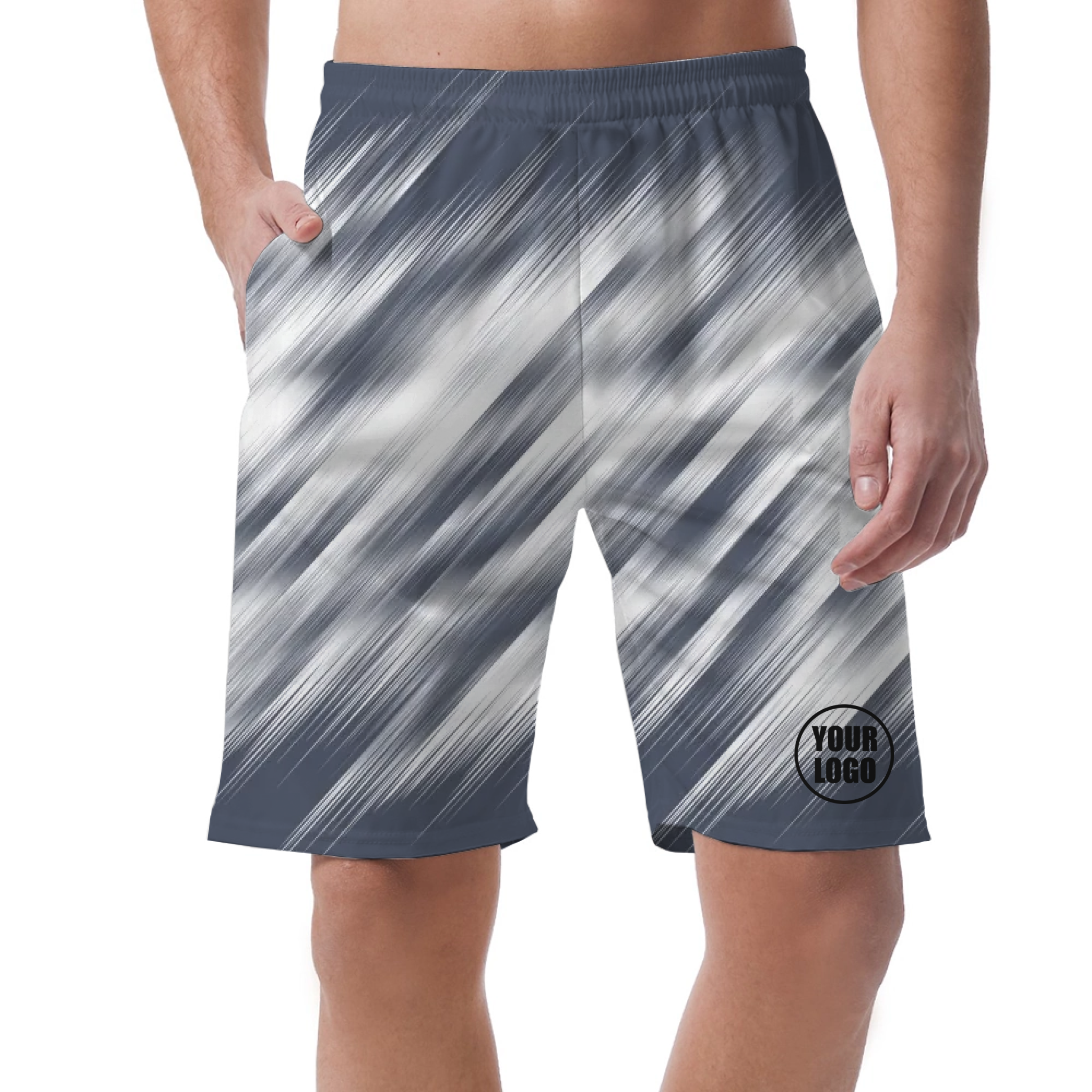 Picklewin Men's Short Pants With Unique Brushstroke