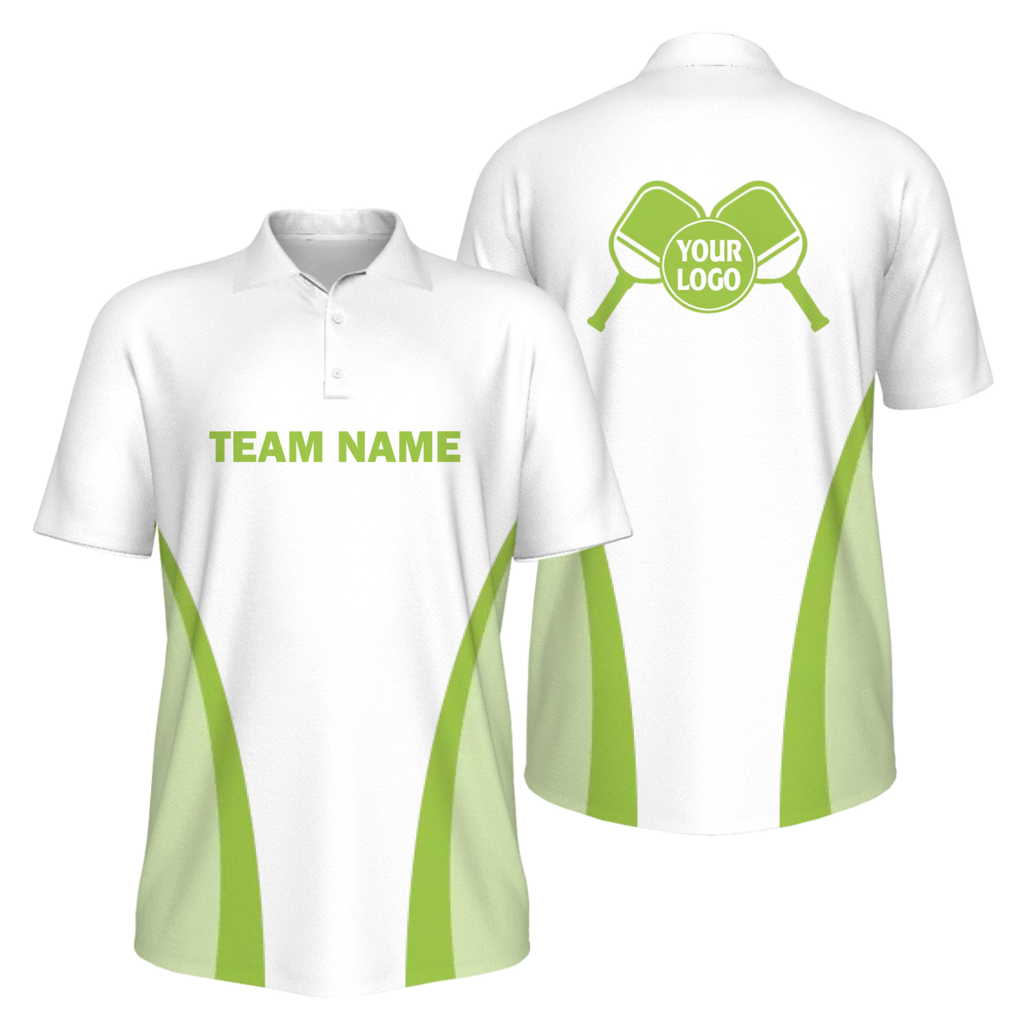 Picklewin Men's UV Protection Polo Shirt For Pickleball Team