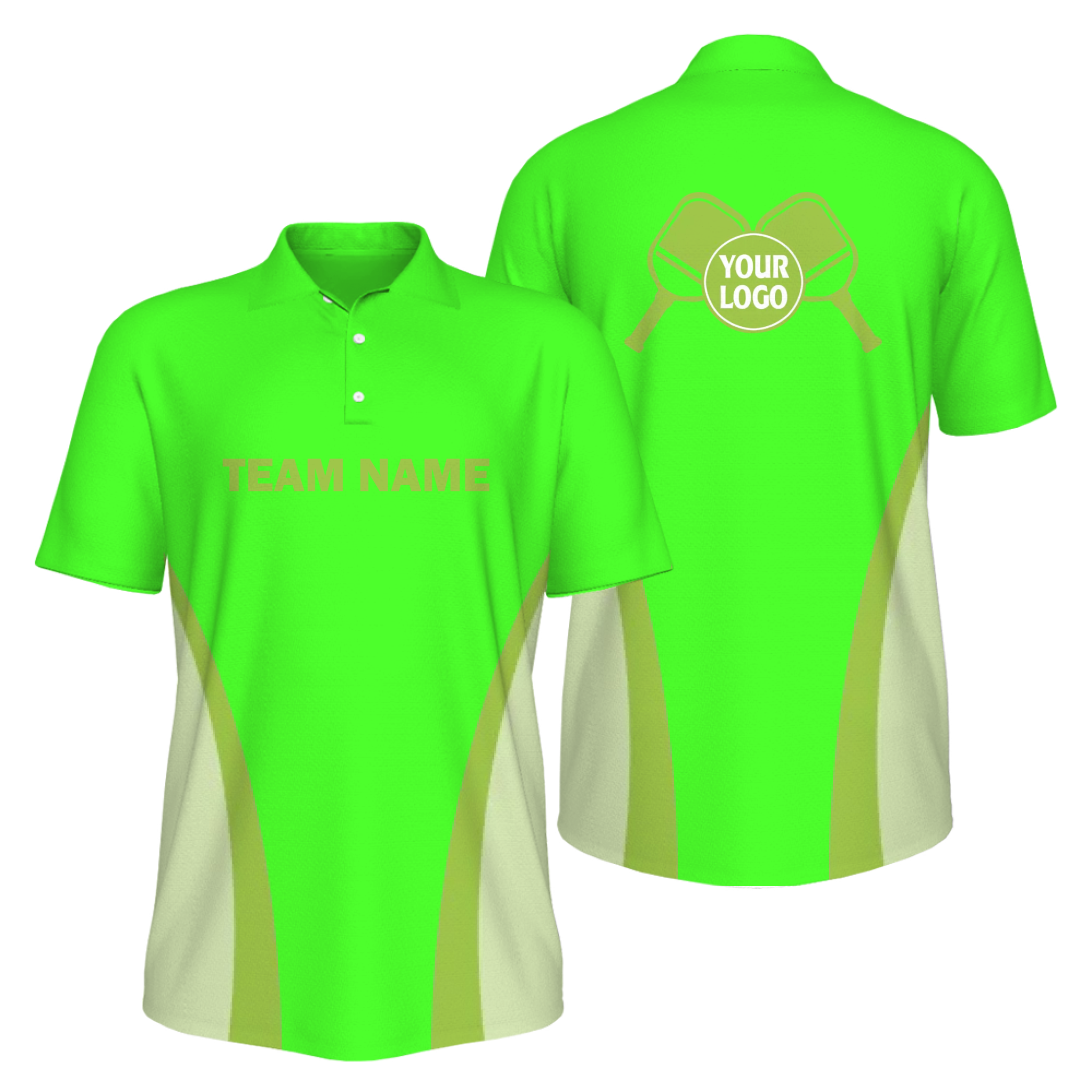 Picklewin Men's UV Protection Polo Shirt For Pickleball Team