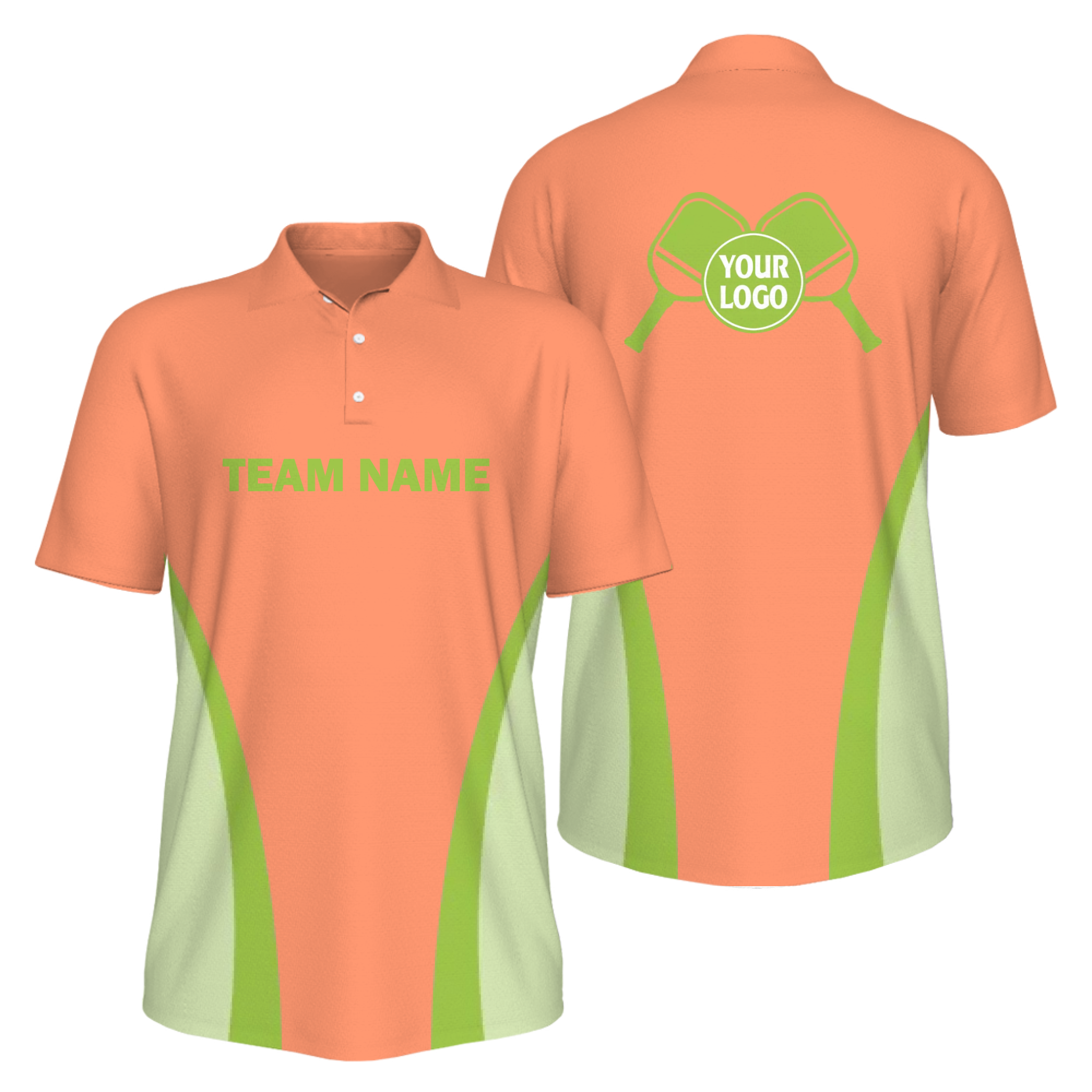 Picklewin Men's UV Protection Polo Shirt For Pickleball Team