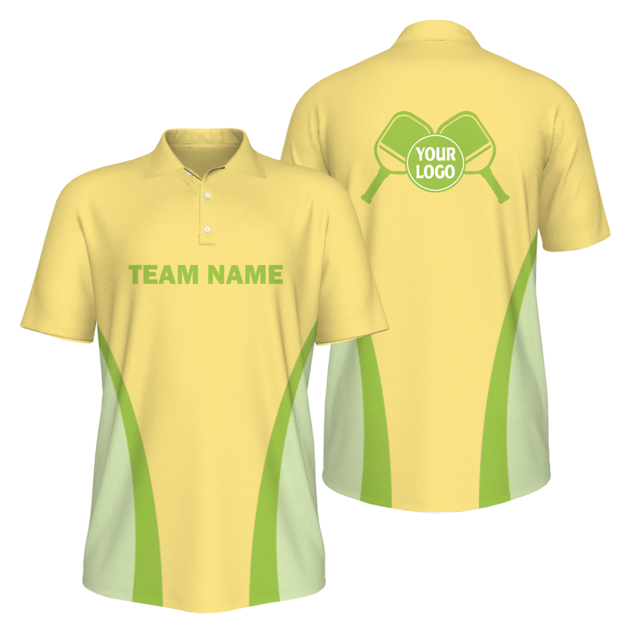 Picklewin Men's UV Protection Polo Shirt For Pickleball Team