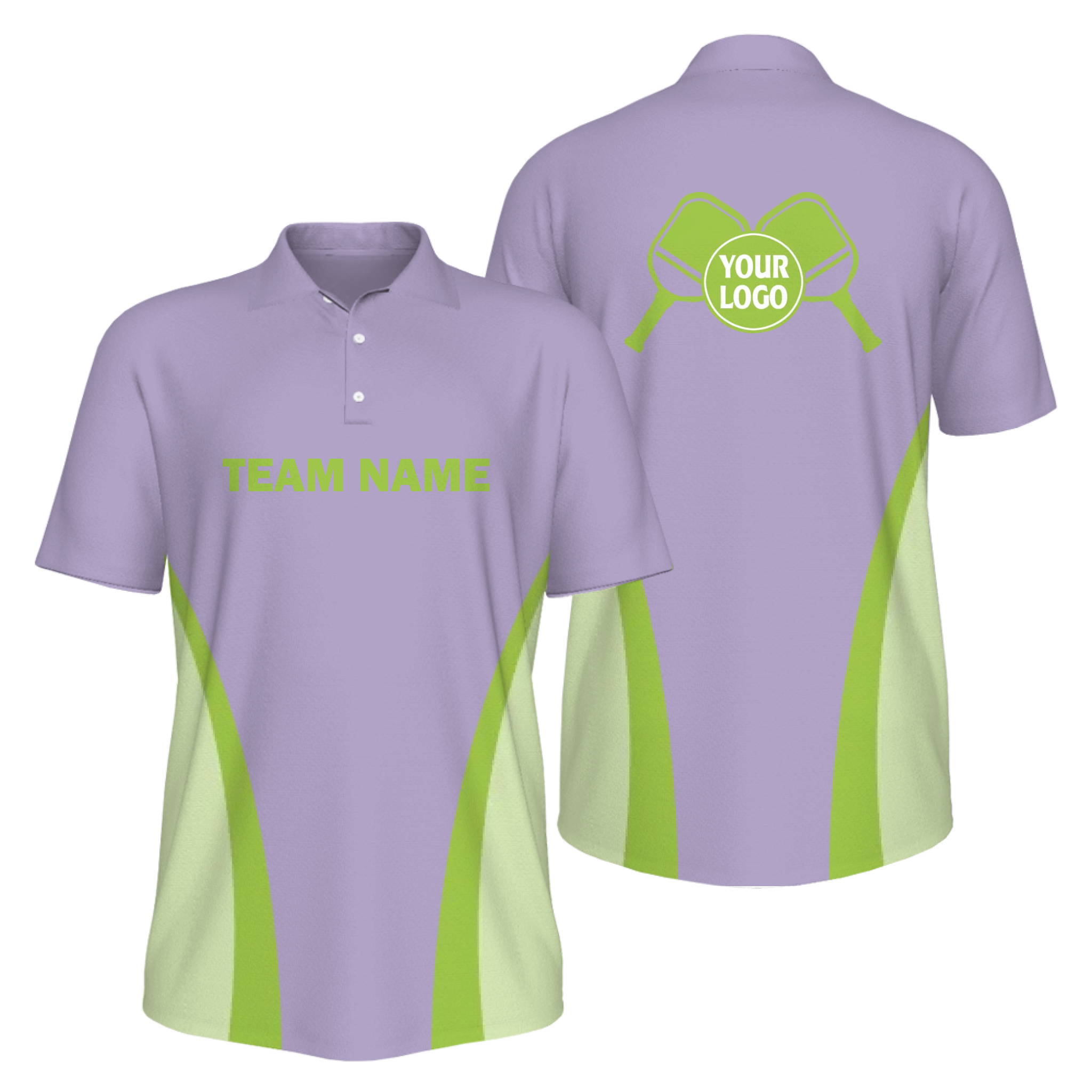 Picklewin Men's UV Protection Polo Shirt For Pickleball Team