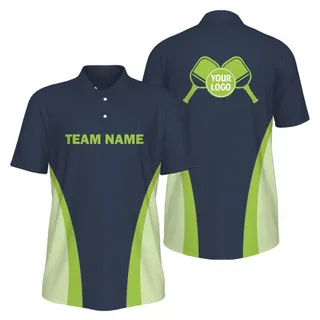 Picklewin Men's UV Protection Polo Shirt For Pickleball Team – alternate