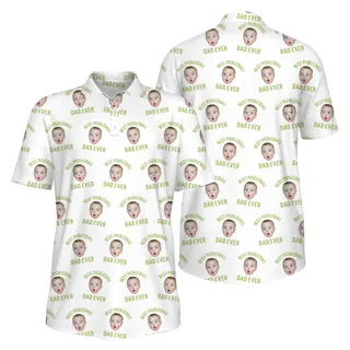 Picklewin Men's UV Protection Polo Shirt Pickleball Dad For Father's Day