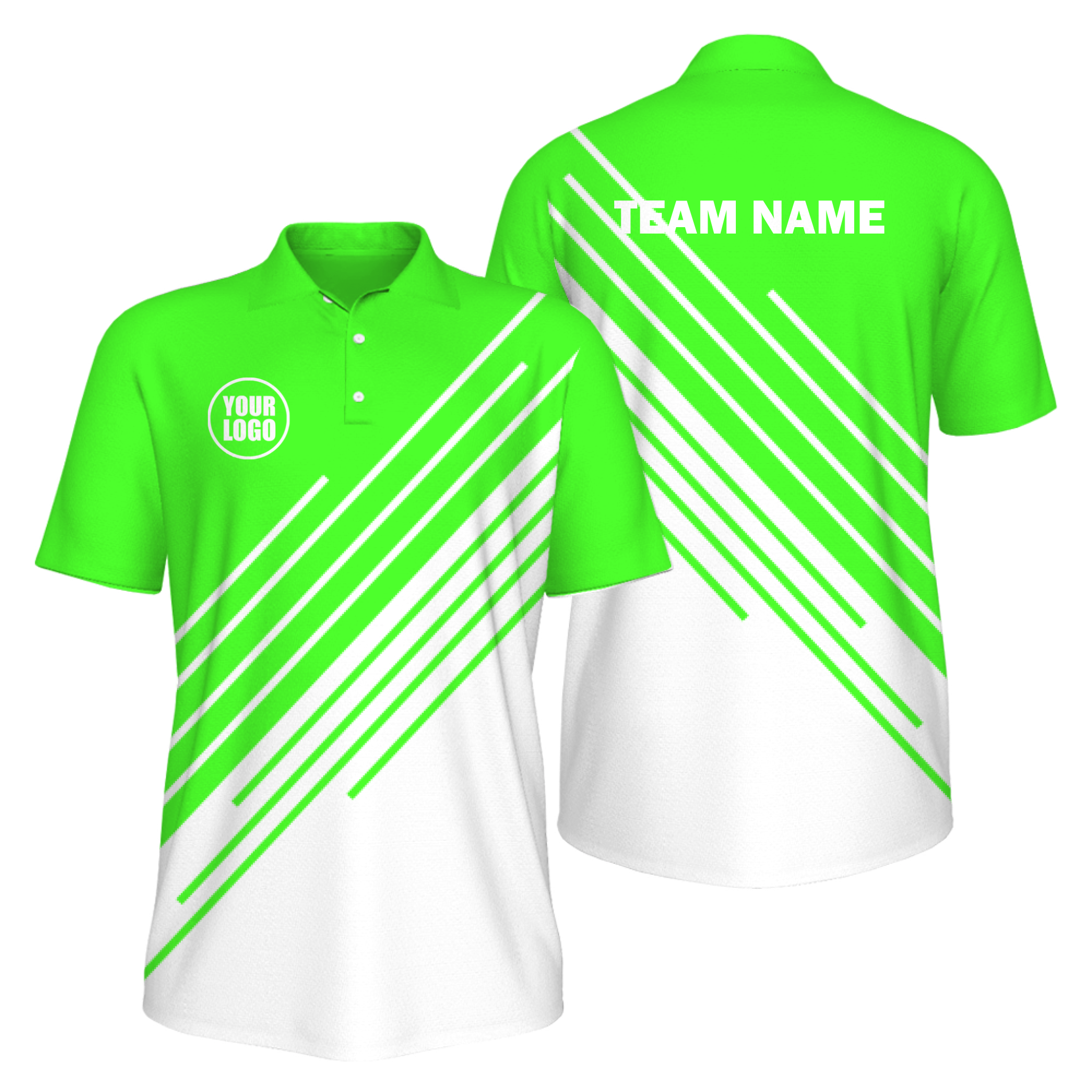 Picklewin Men's UV Protection Polo Shirt Stripe Design