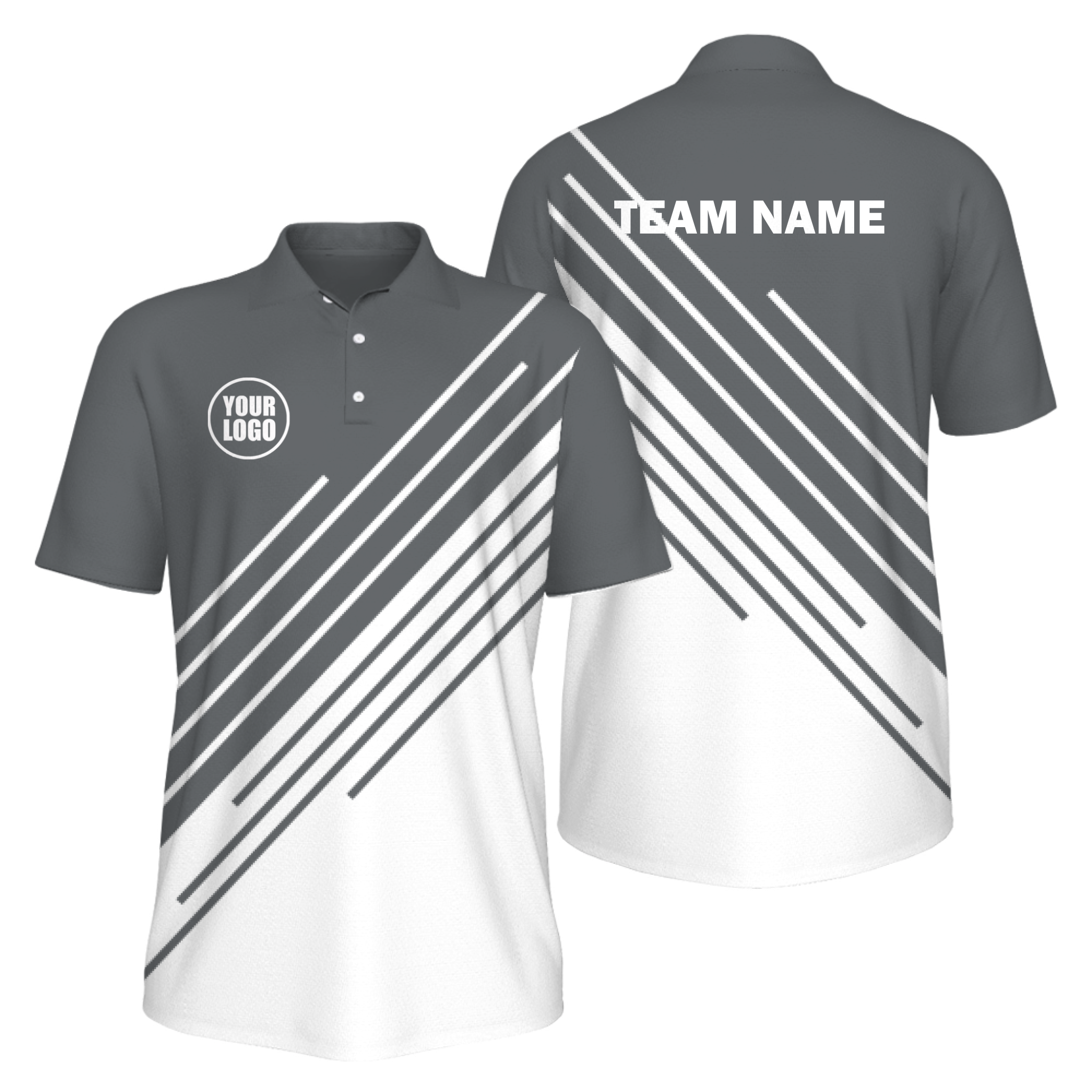 Picklewin Men's UV Protection Polo Shirt Stripe Design