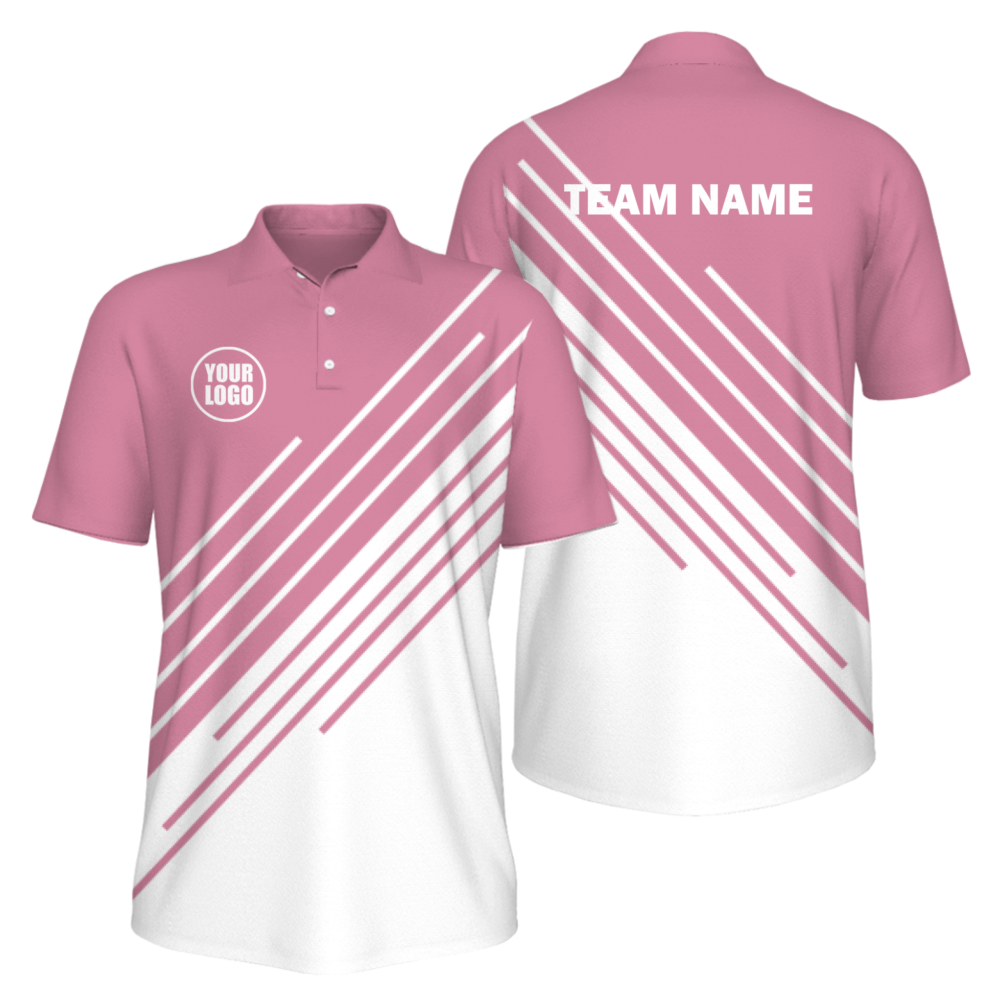 Picklewin Men's UV Protection Polo Shirt Stripe Design