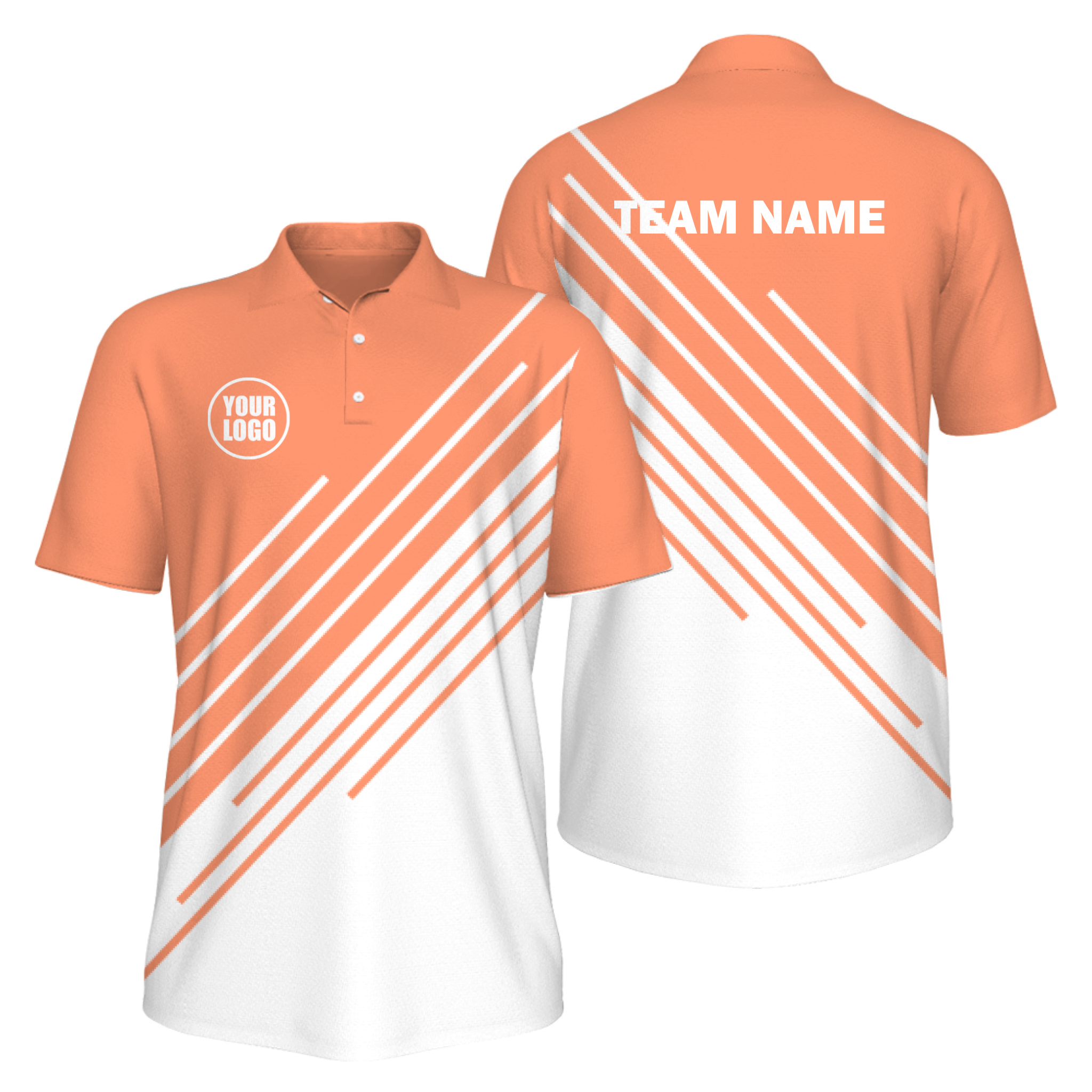 Picklewin Men's UV Protection Polo Shirt Stripe Design