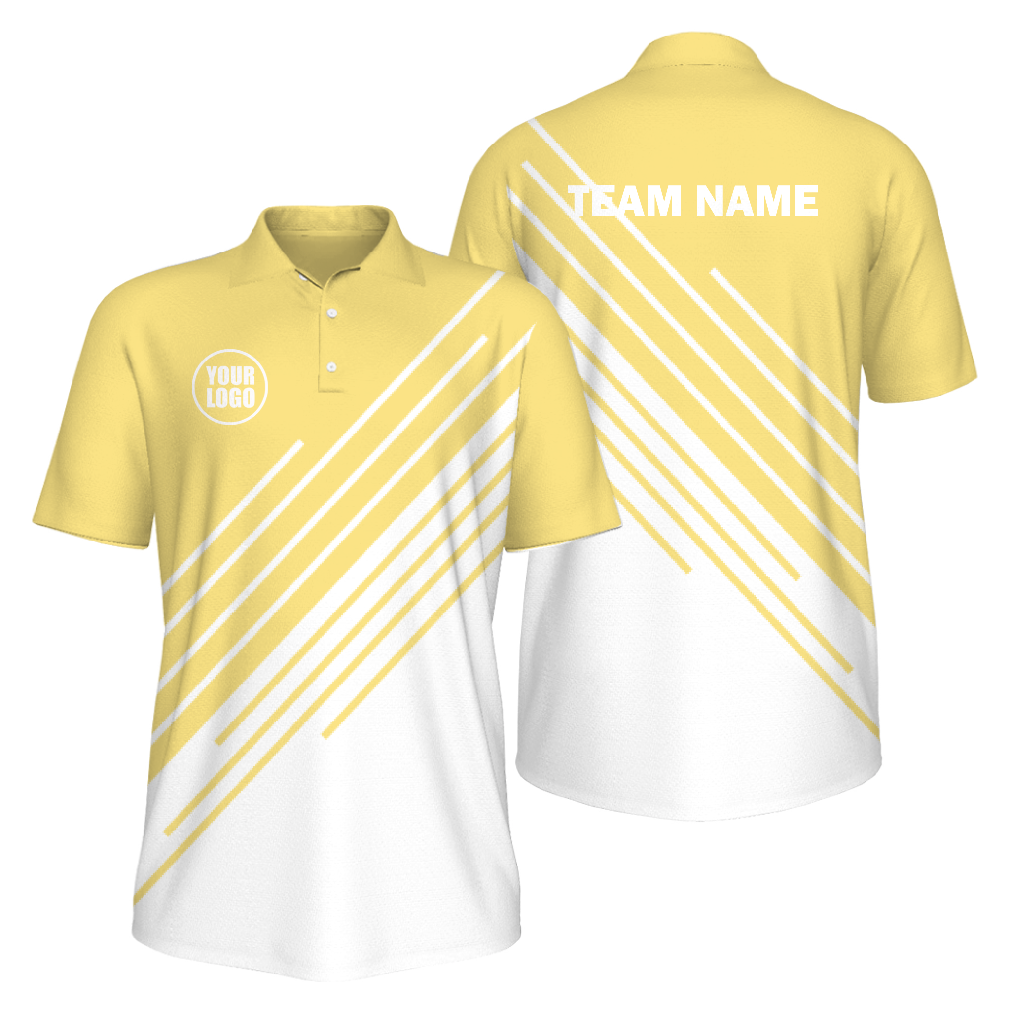 Picklewin Men's UV Protection Polo Shirt Stripe Design