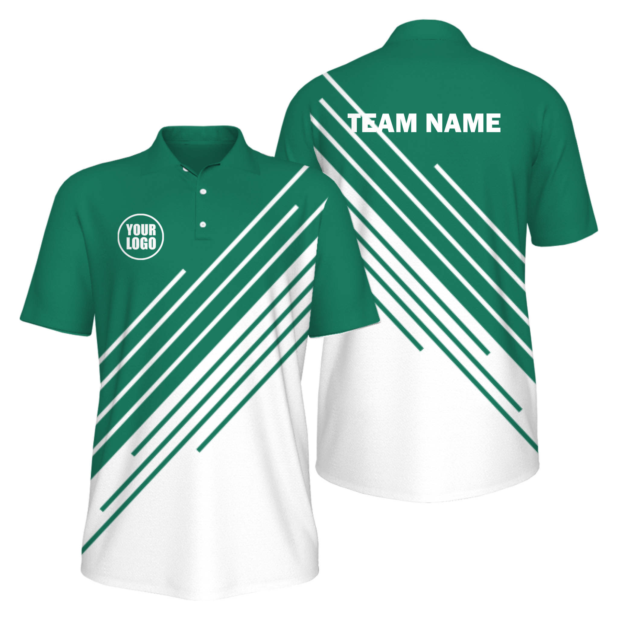 Picklewin Men's UV Protection Polo Shirt Stripe Design