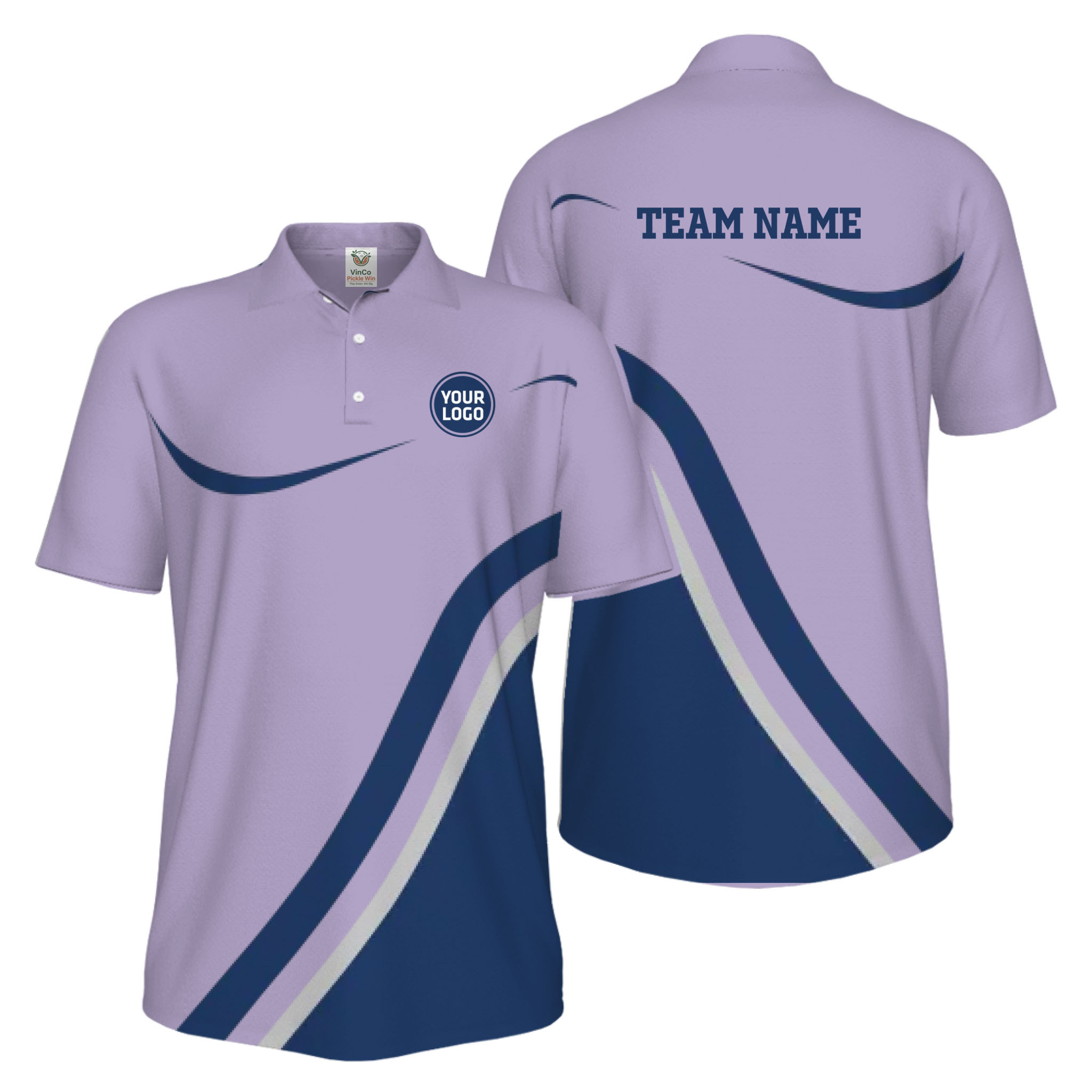 Picklewin Modern Custom Pickleball UV Protection Polo Shirt For Men 