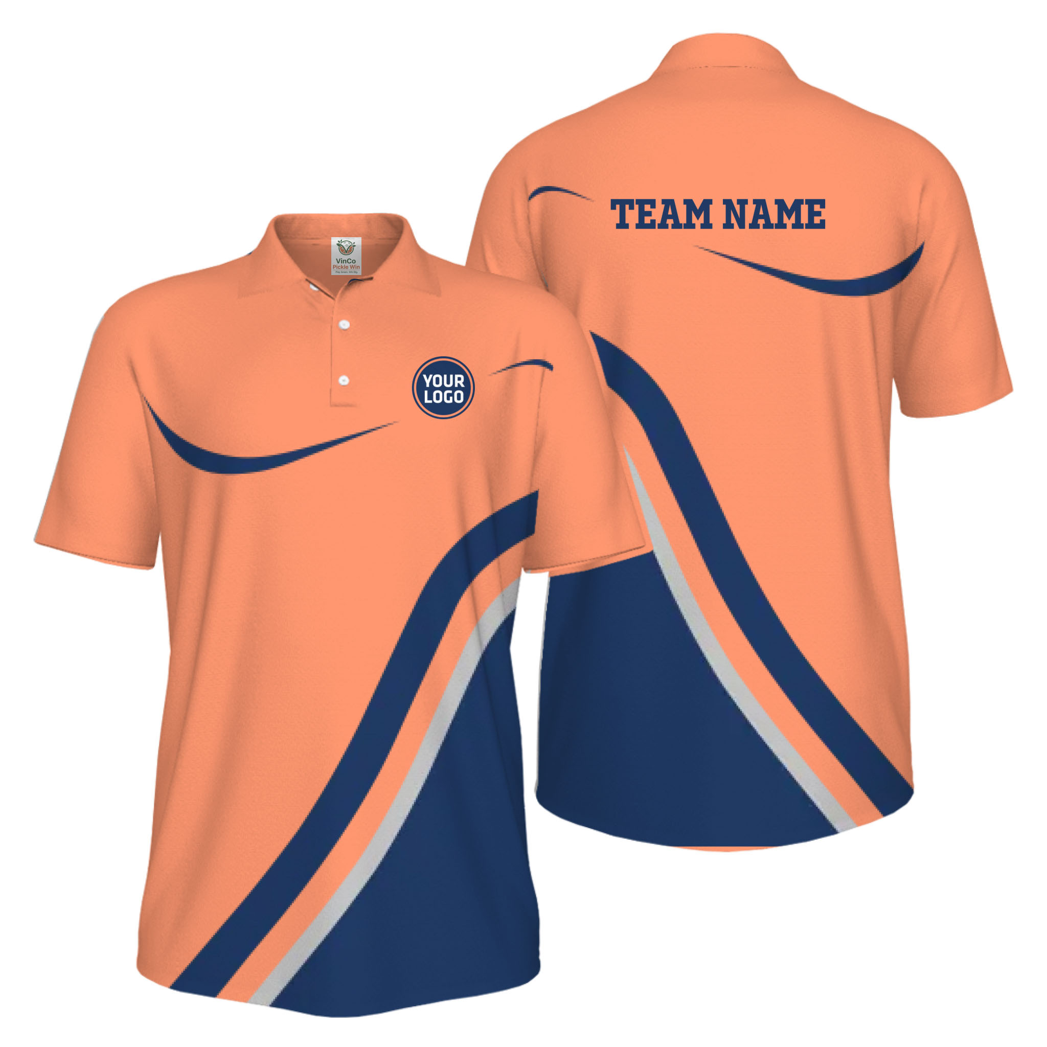 Picklewin Modern Custom Pickleball UV Protection Polo Shirt For Men 