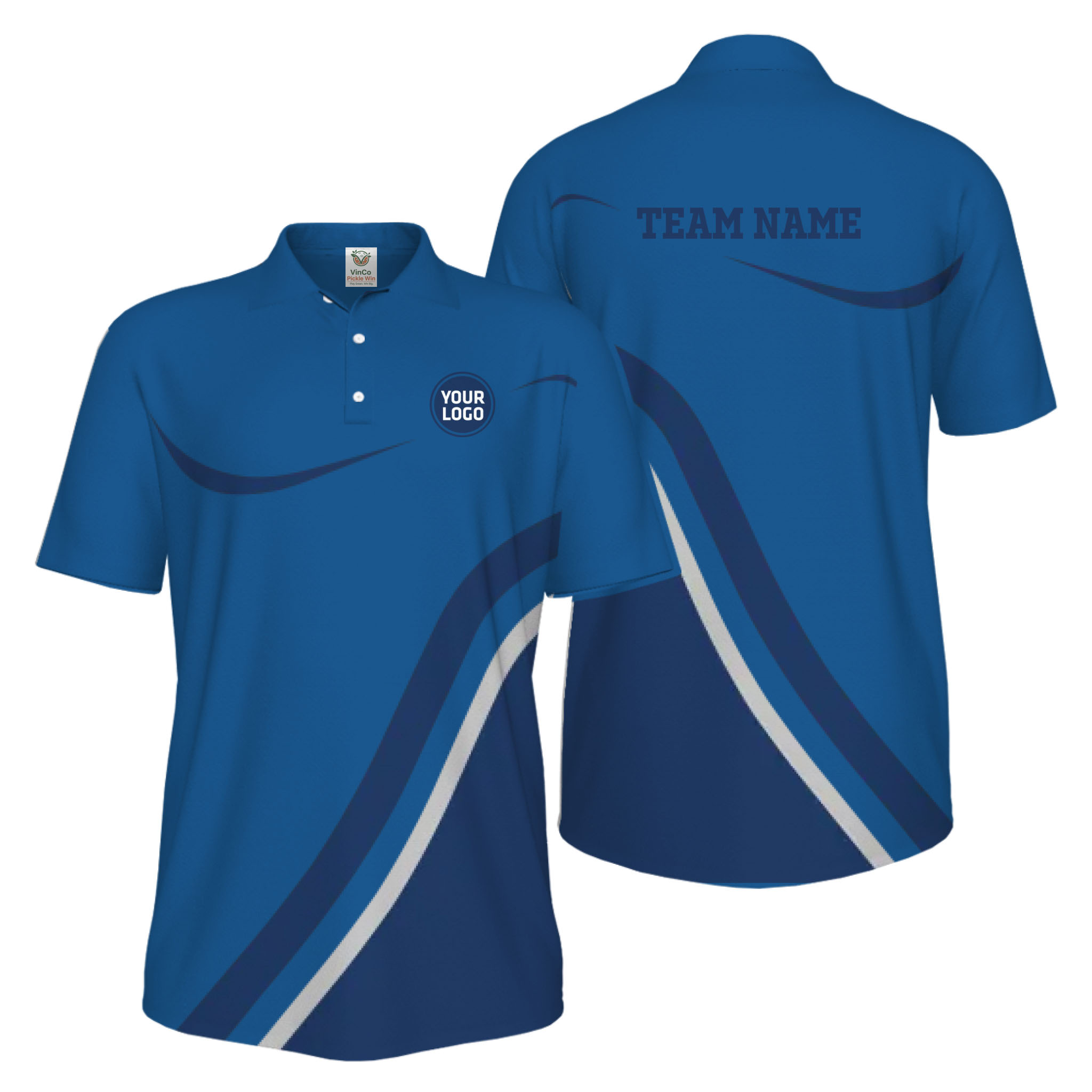 Picklewin Modern Custom Pickleball UV Protection Polo Shirt For Men 