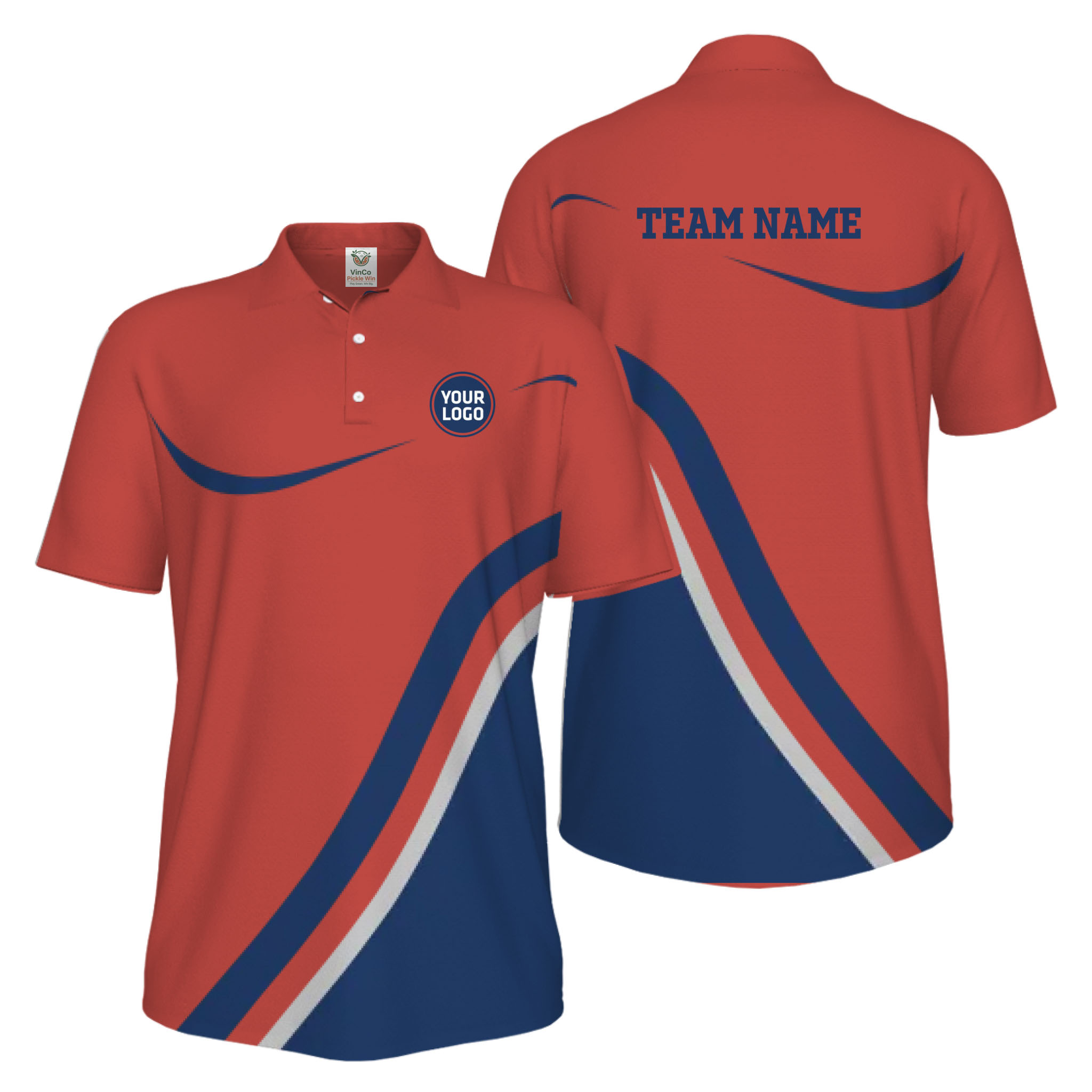 Picklewin Modern Custom Pickleball UV Protection Polo Shirt For Men 