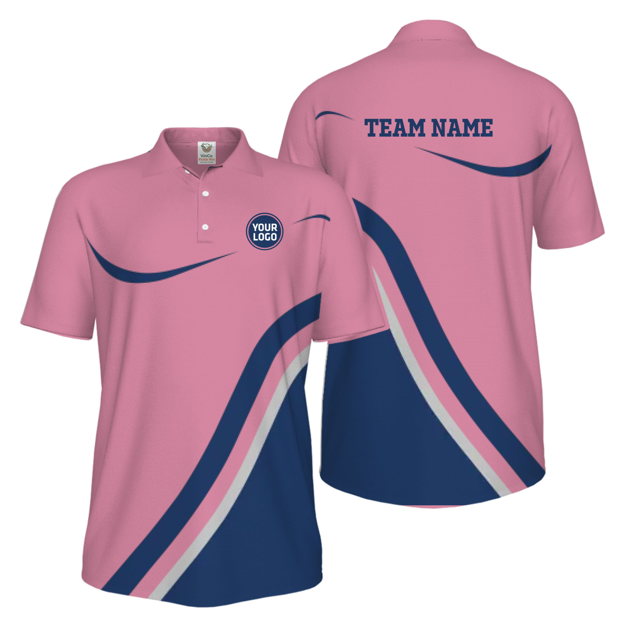 Picklewin Modern Custom Pickleball UV Protection Polo Shirt For Men 