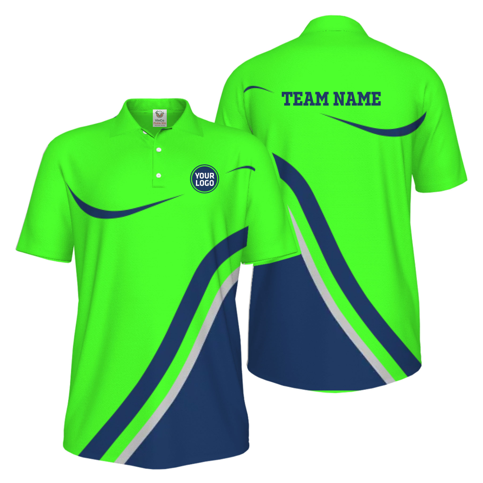 Picklewin Modern Custom Pickleball UV Protection Polo Shirt For Men 