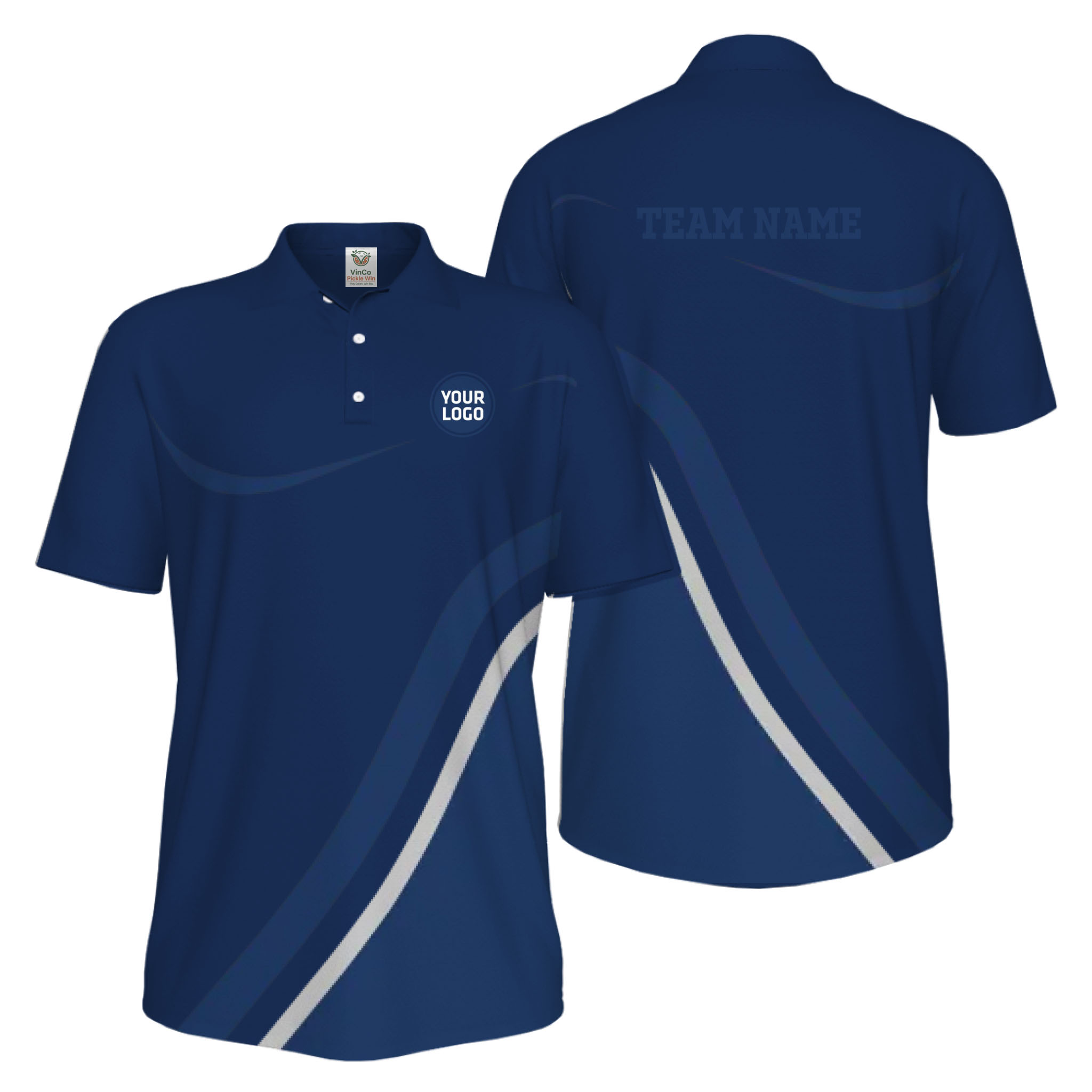 Picklewin Modern Custom Pickleball UV Protection Polo Shirt For Men 