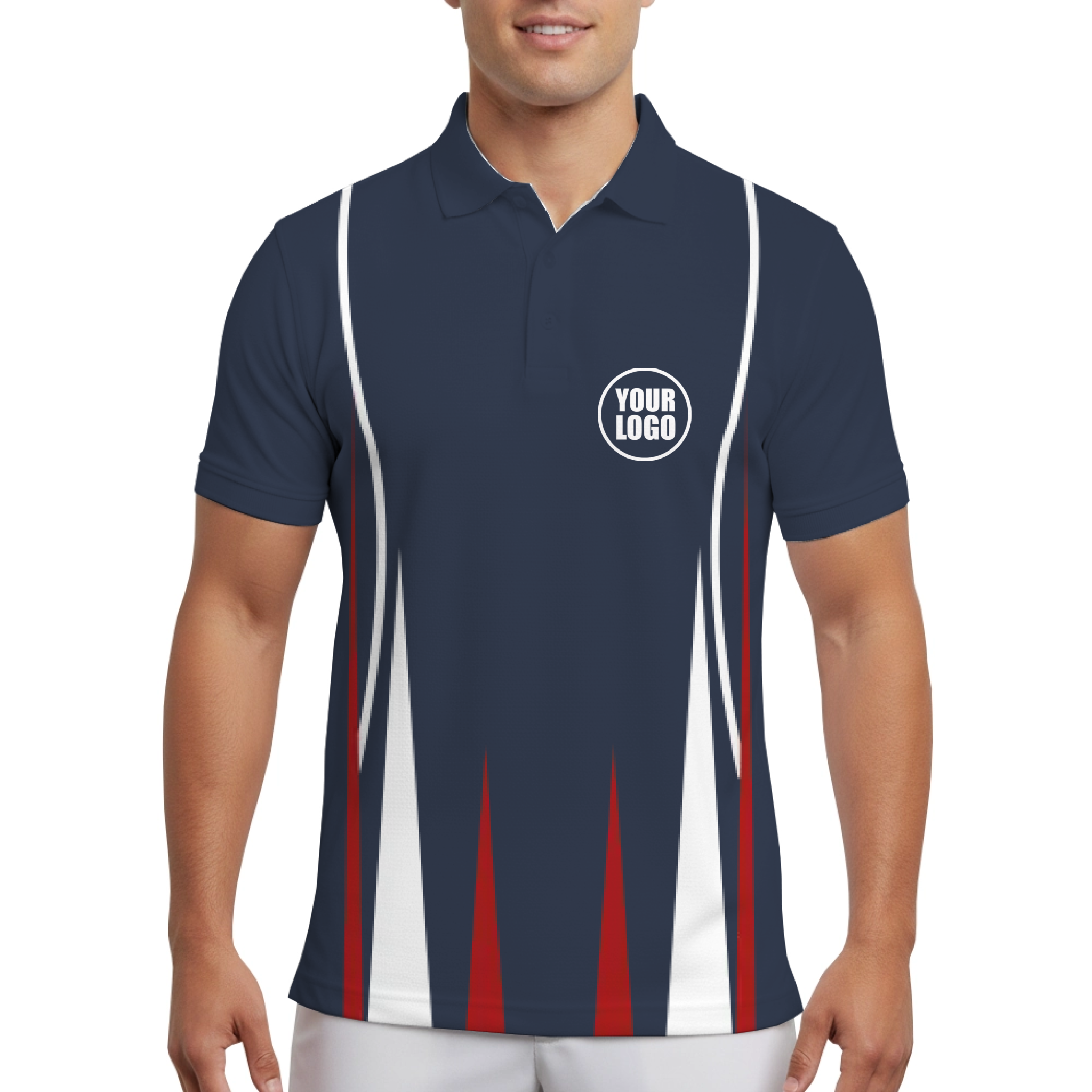 Picklewin Modern Men's Custom UV Protection Polo Shirt