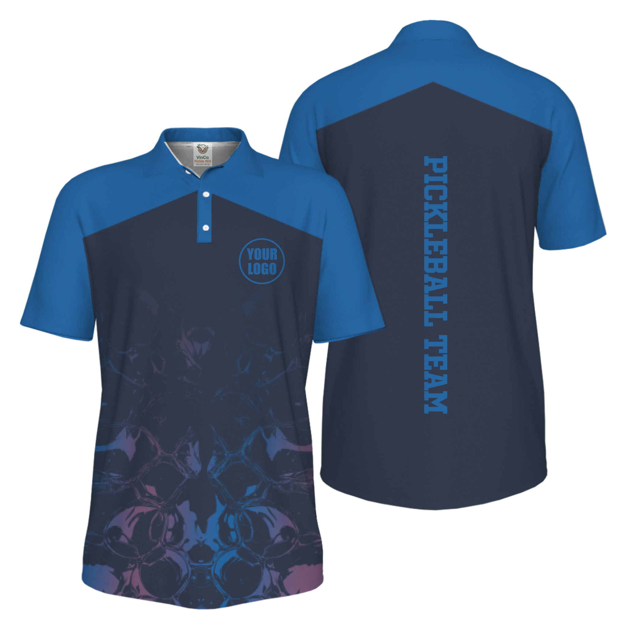 Picklewin Modern Sports Uniform for Teams UV Protection Polo Shirt Live Preview