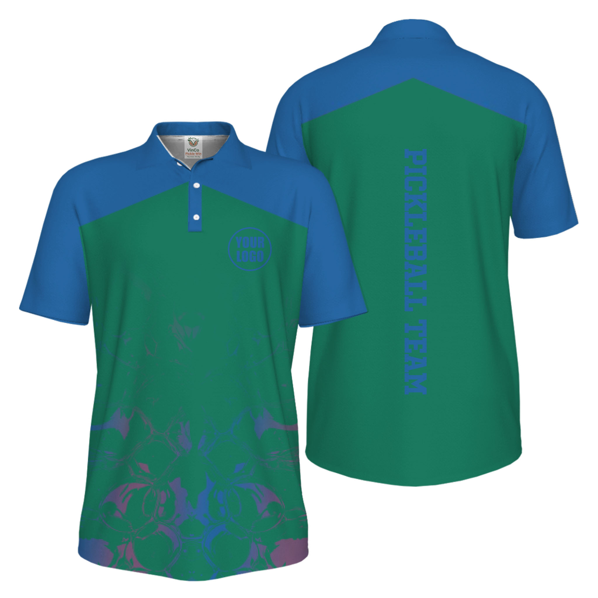 Picklewin Modern Sports Uniform for Teams UV Protection Polo Shirt Live Preview