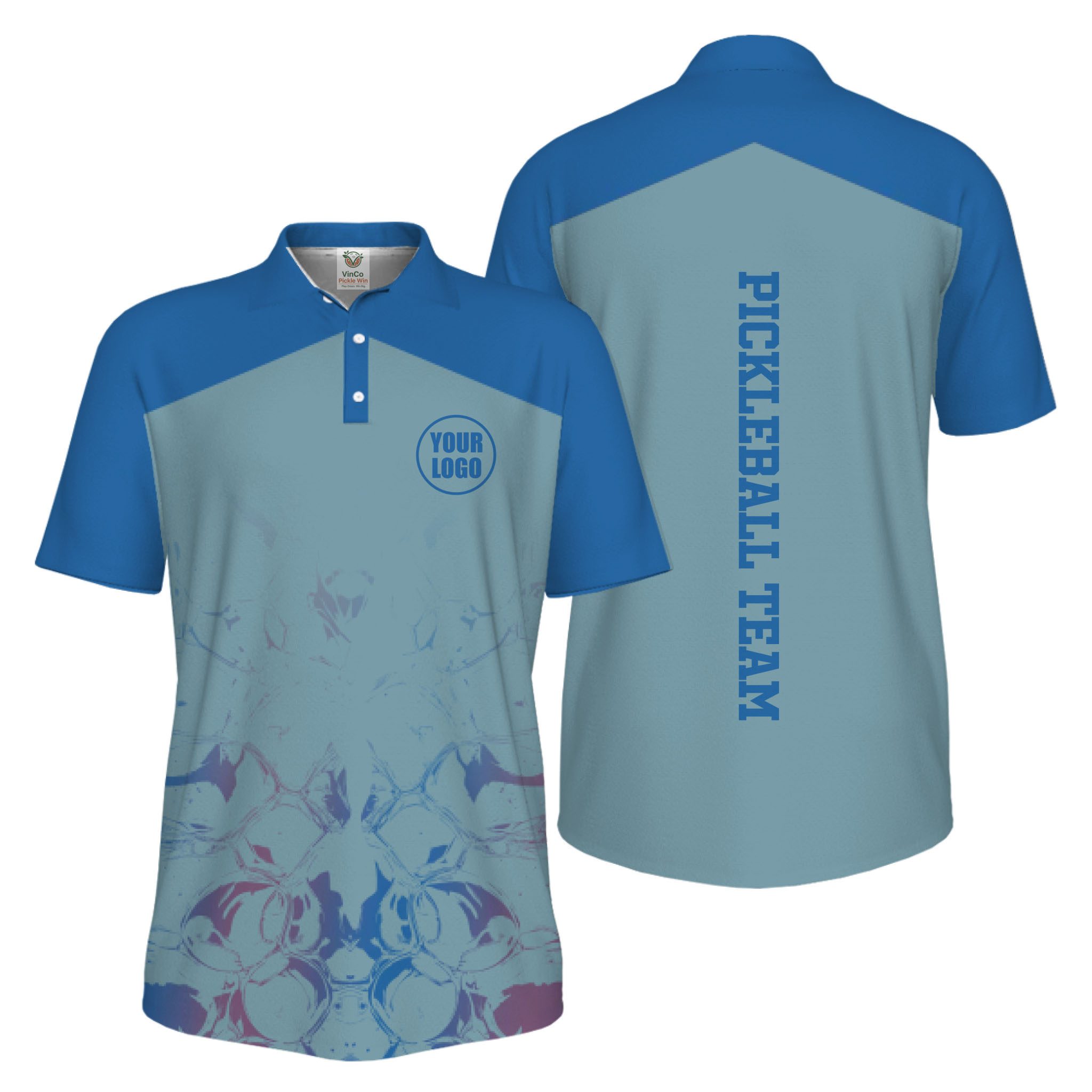 Picklewin Modern Sports Uniform for Teams UV Protection Polo Shirt Live Preview