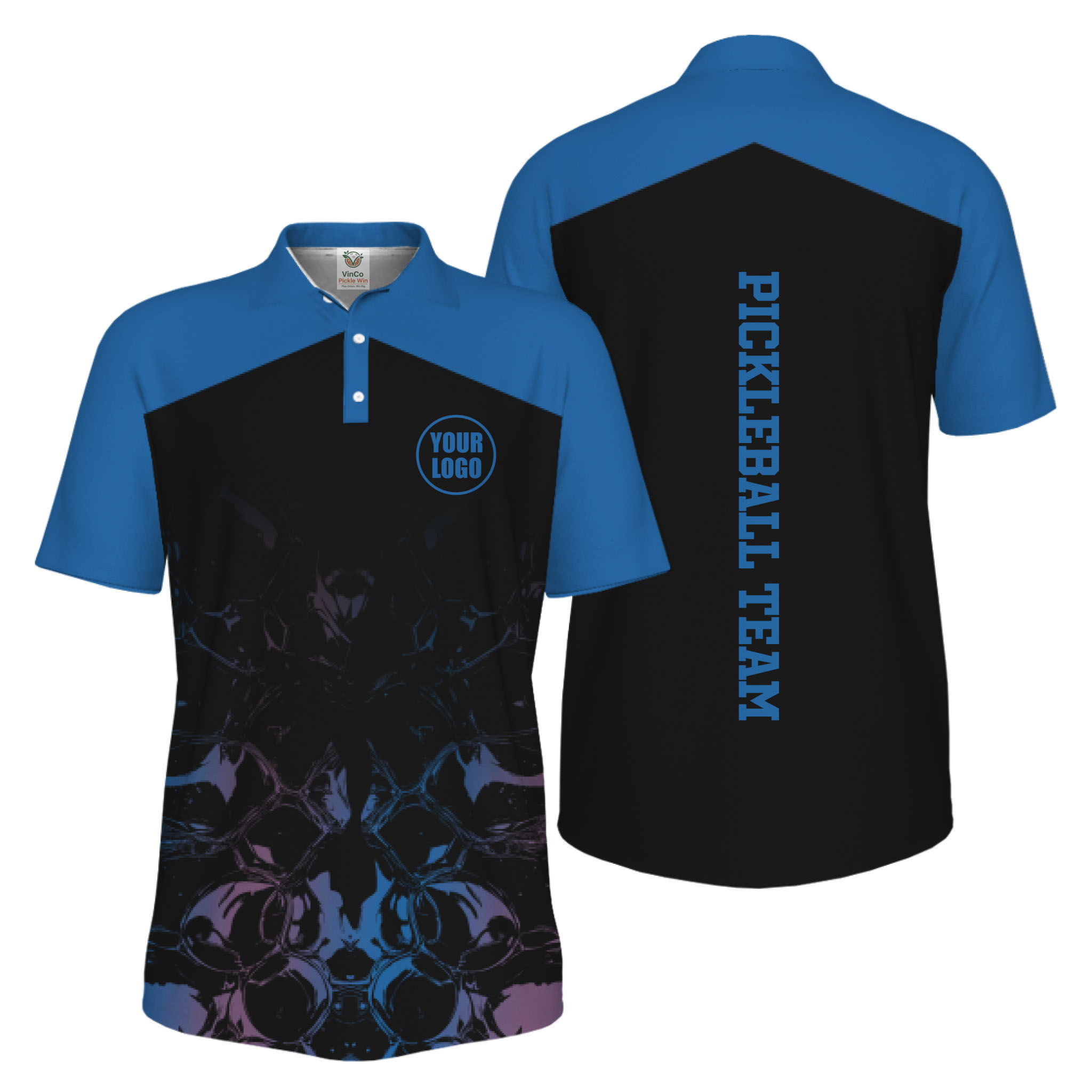 Picklewin Modern Sports Uniform for Teams UV Protection Polo Shirt Live Preview