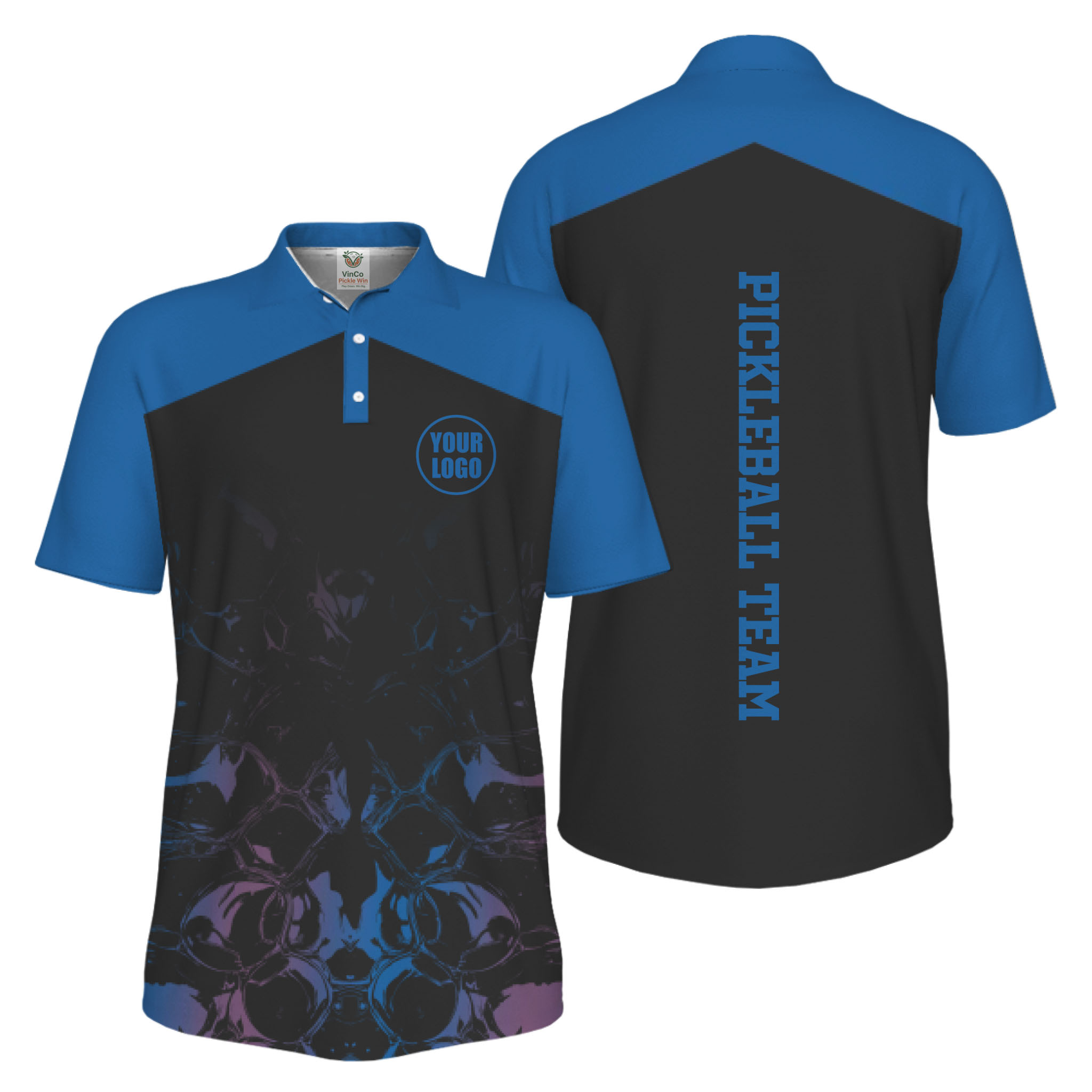 Picklewin Modern Sports Uniform for Teams UV Protection Polo Shirt Live Preview