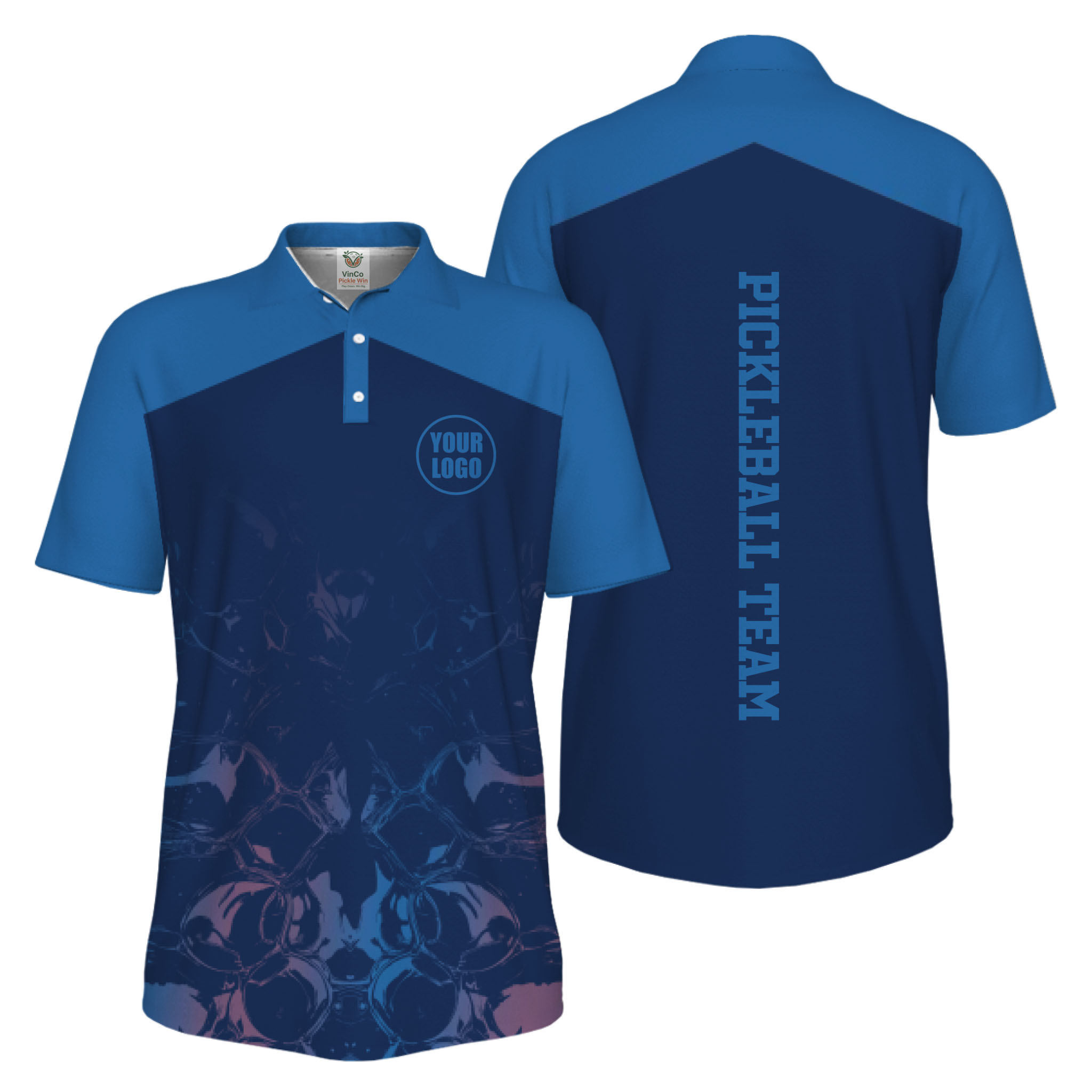 Picklewin Modern Sports Uniform for Teams UV Protection Polo Shirt Live Preview