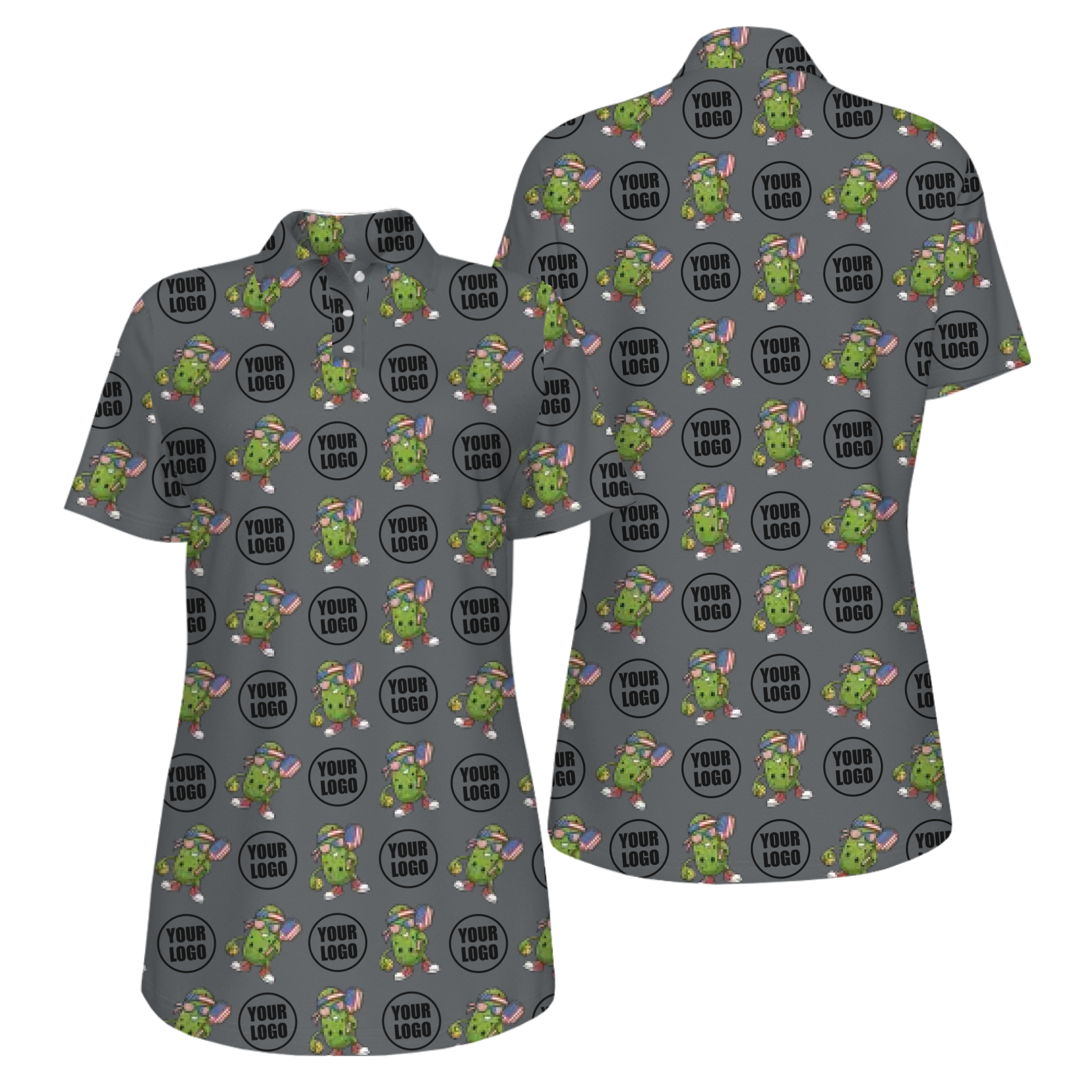 Picklewin Patriotic Custom Pickleball Polo Shirt With UV Protection Feature For Women