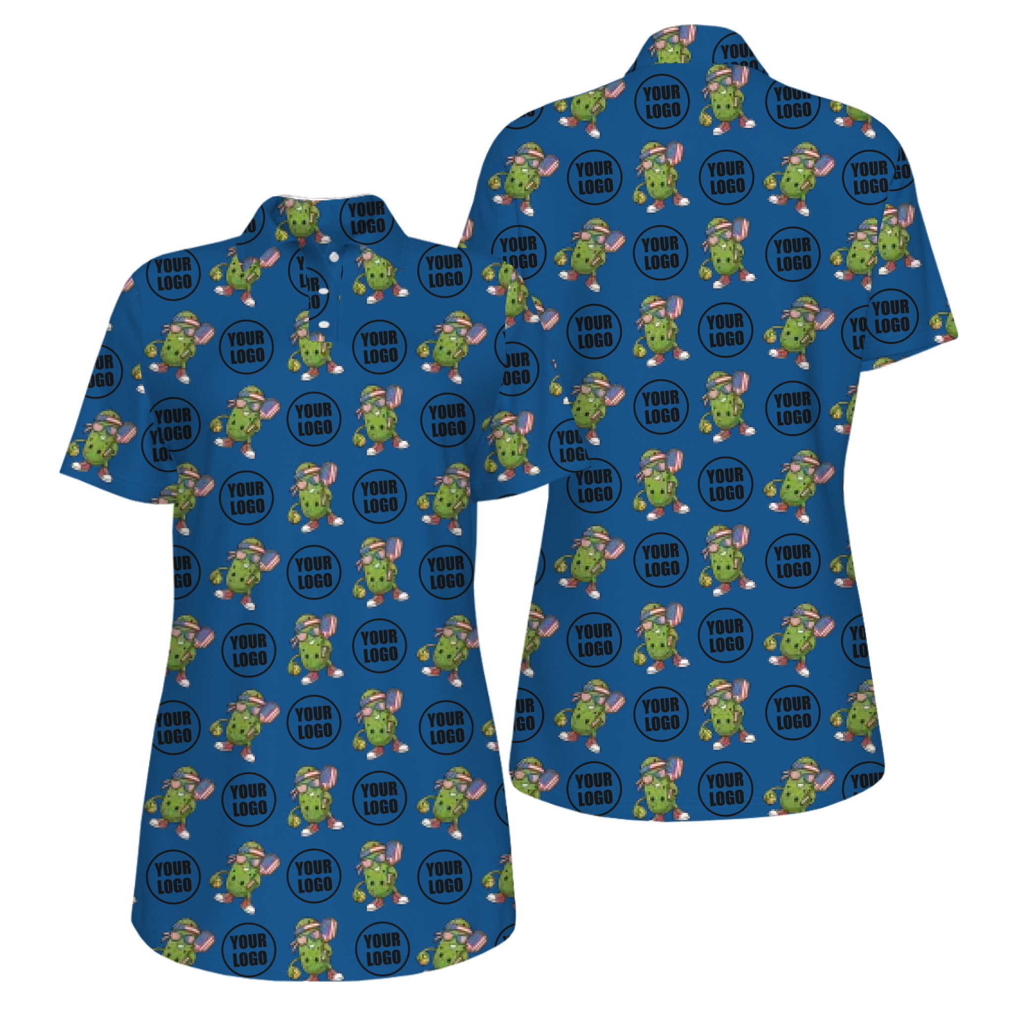 Picklewin Patriotic Custom Pickleball Polo Shirt With UV Protection Feature For Women