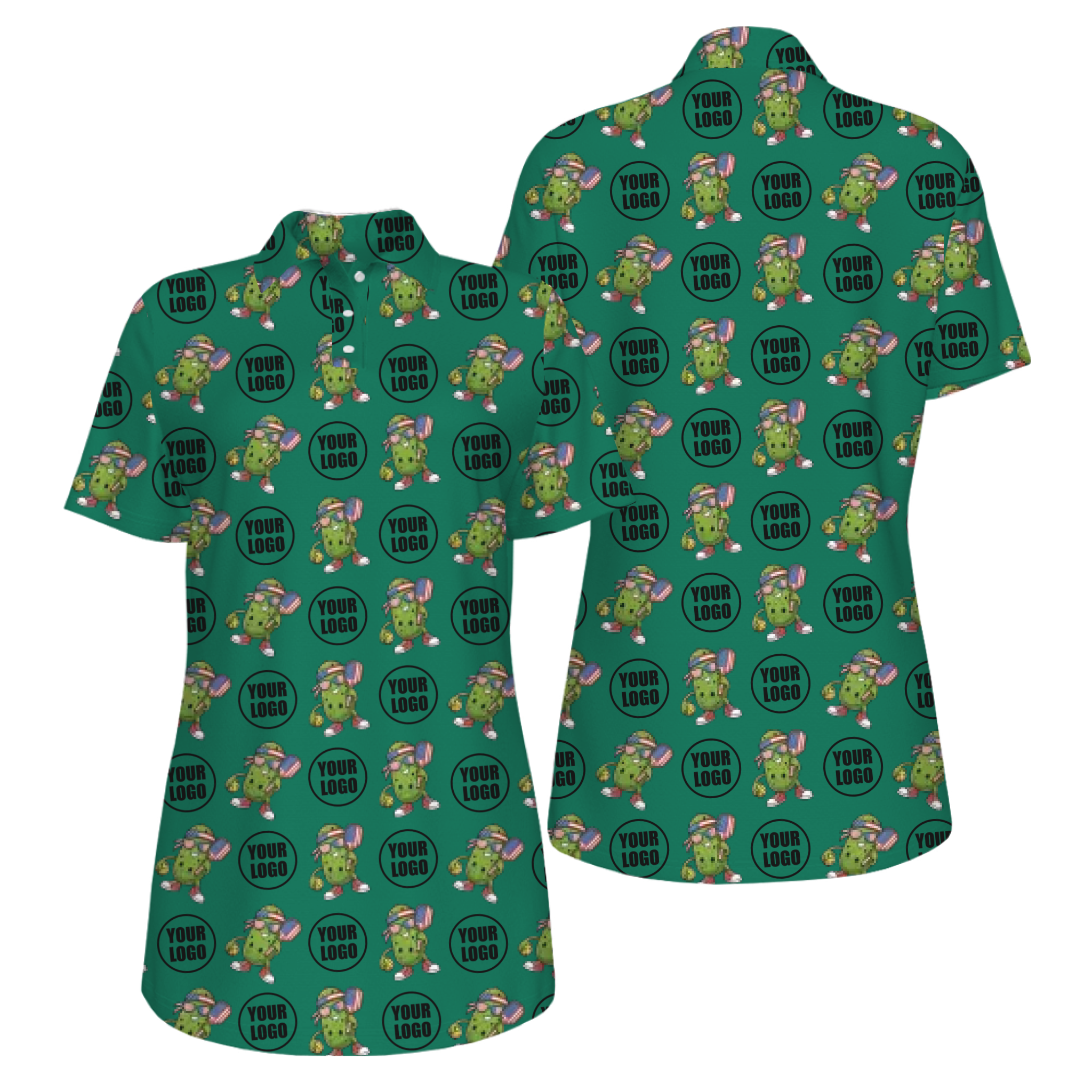 Picklewin Patriotic Custom Pickleball Polo Shirt With UV Protection Feature For Women