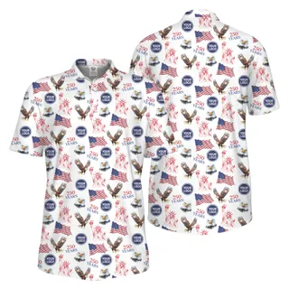 Picklewin Patriotic Custom Small Logos Pickleball Men Polo Shirt 250 Years Of USA