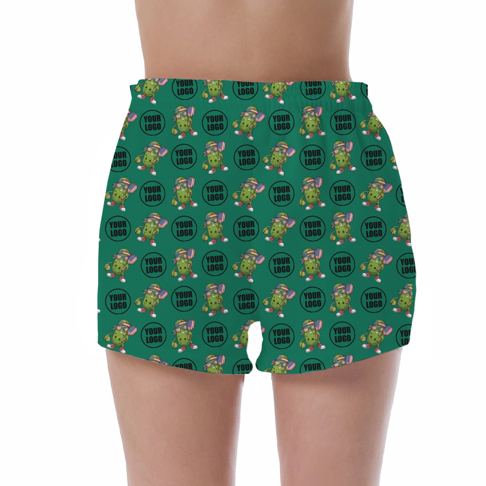 Picklewin Patriotic Custom UV Protection Shorts For Pickleball Women