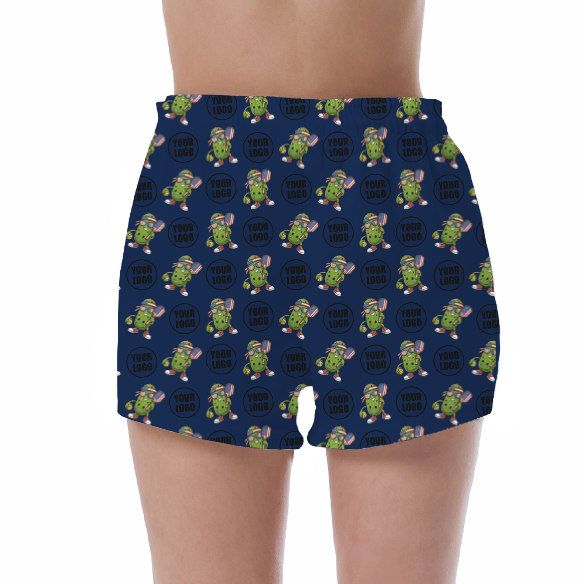 Picklewin Patriotic Custom UV Protection Shorts For Pickleball Women