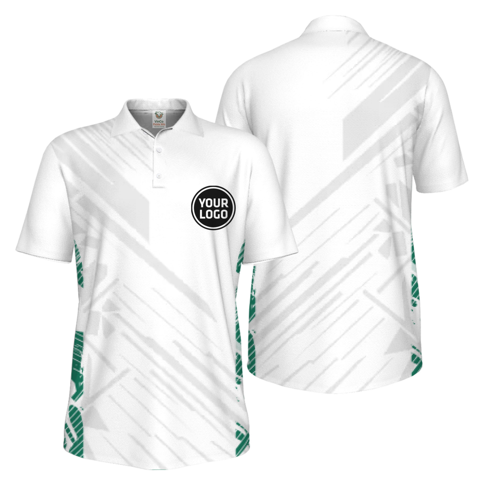 Picklewin Pickleball Team Uniform UV Protection Polo Shirt For Men
