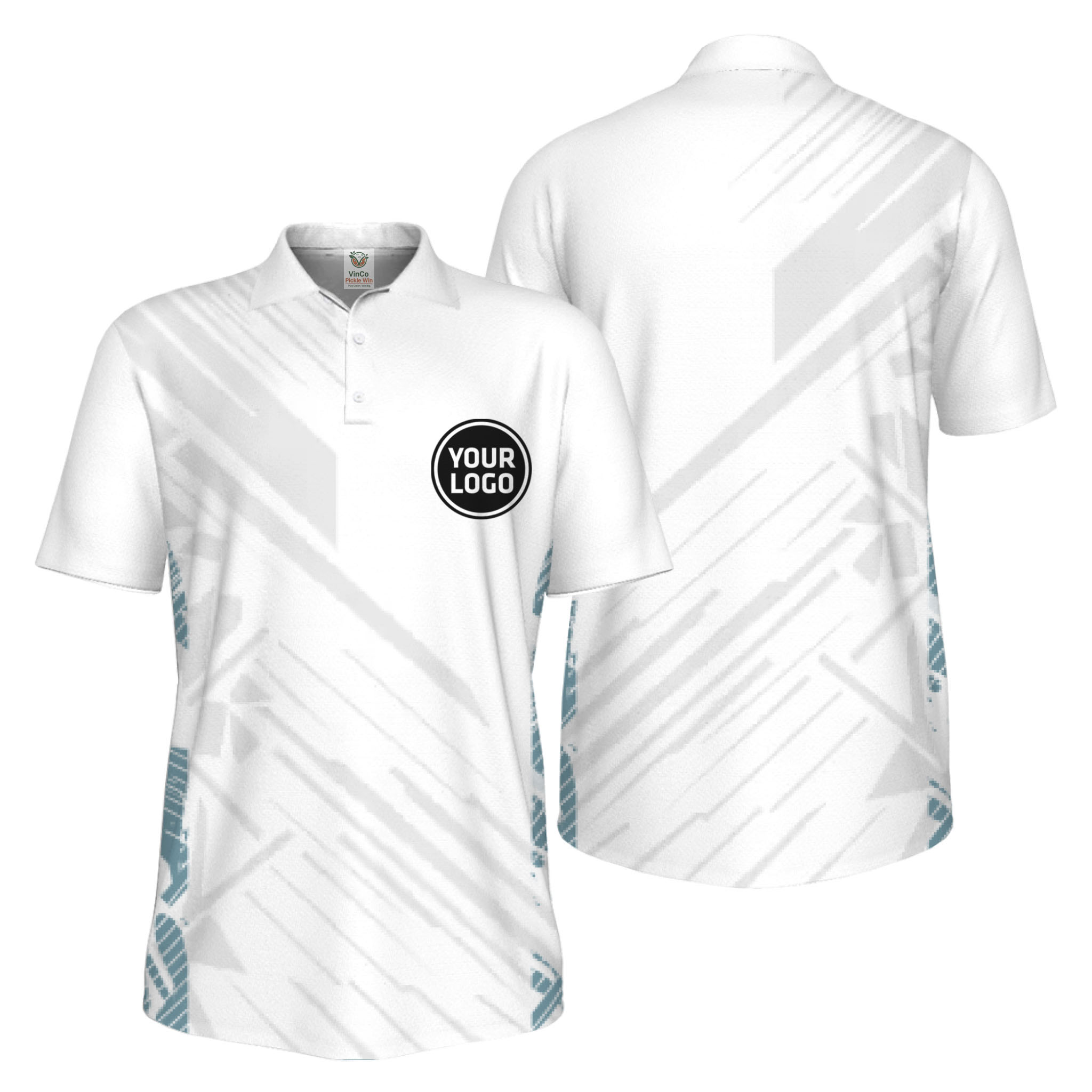 Picklewin Pickleball Team Uniform UV Protection Polo Shirt For Men