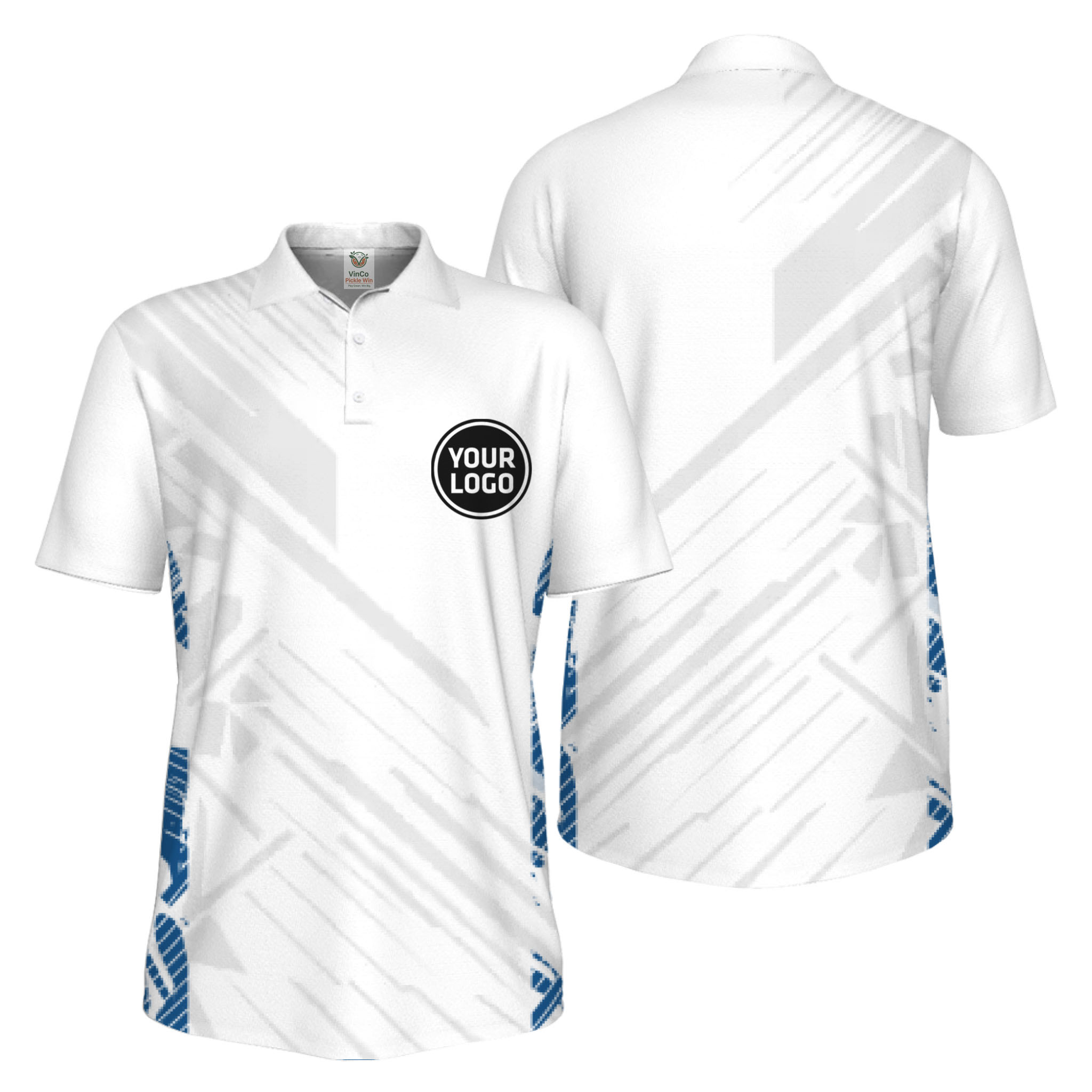 Picklewin Pickleball Team Uniform UV Protection Polo Shirt For Men