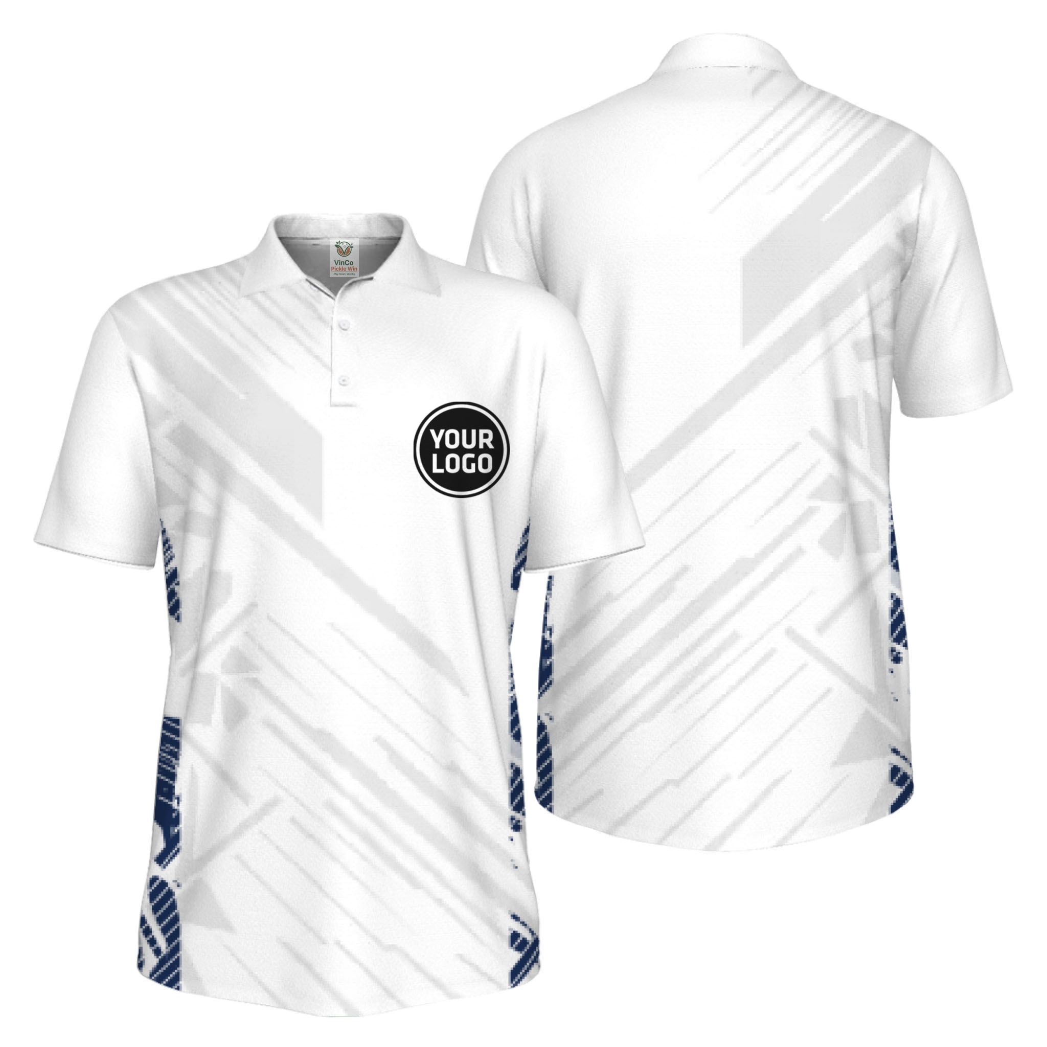 Picklewin Pickleball Team Uniform UV Protection Polo Shirt For Men