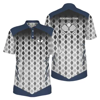 Picklewin Premium Custom Logo Pickleball UV Protection Polo Shirt For Men – alternate