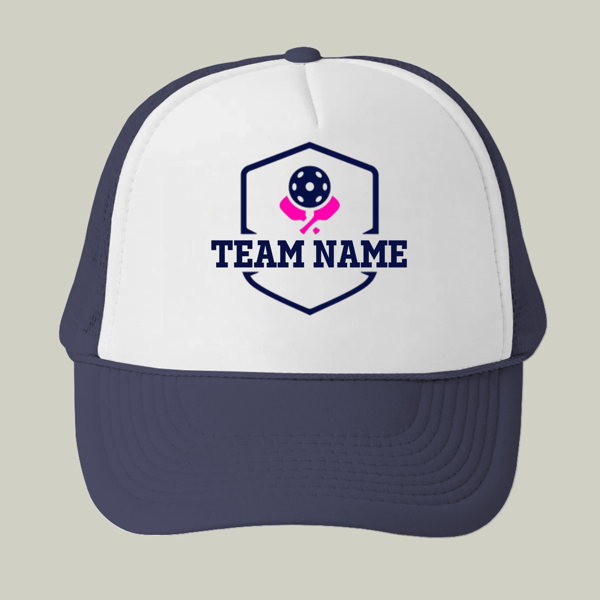 Picklewin Signature Custom Team Name Pickleball Trucker Cap For Men