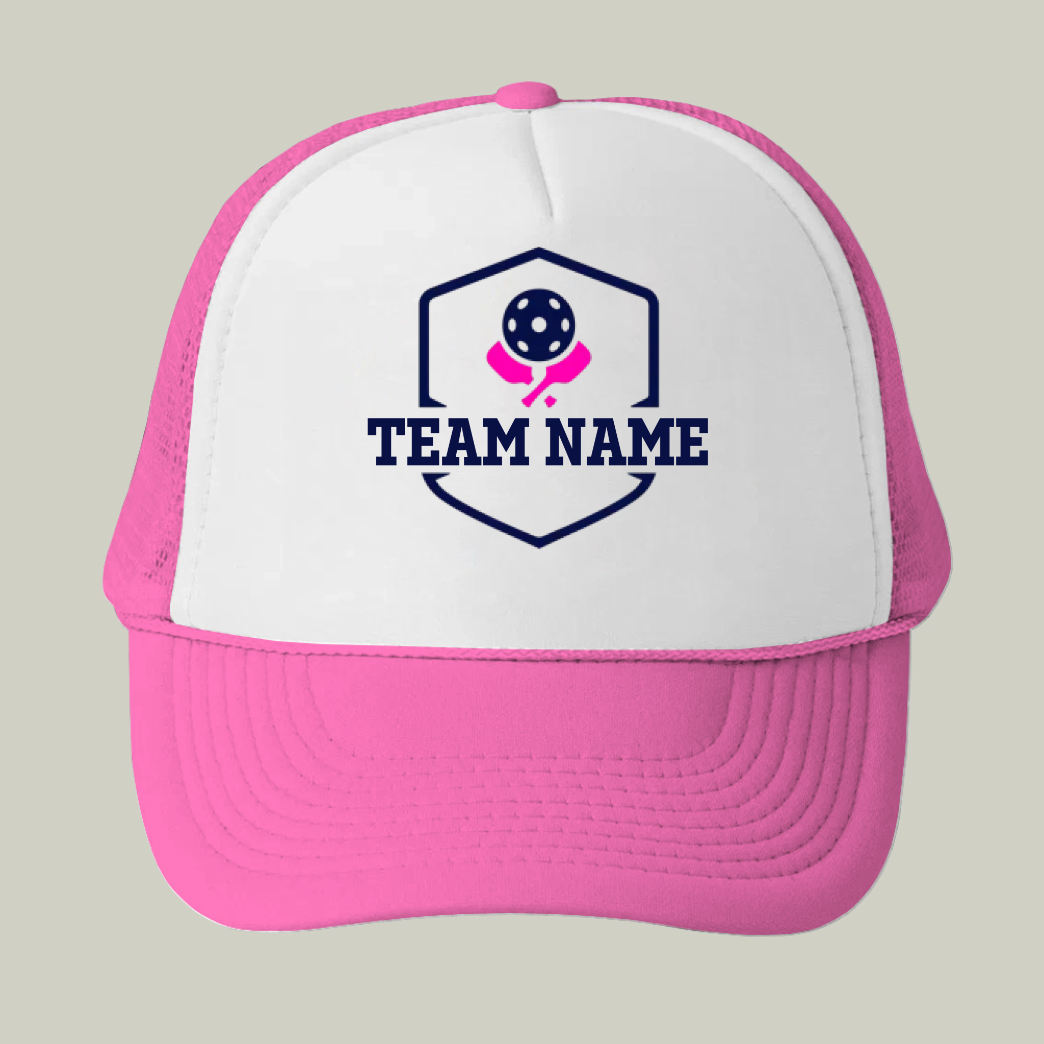 Picklewin Signature Custom Team Name Pickleball Trucker Cap For Men