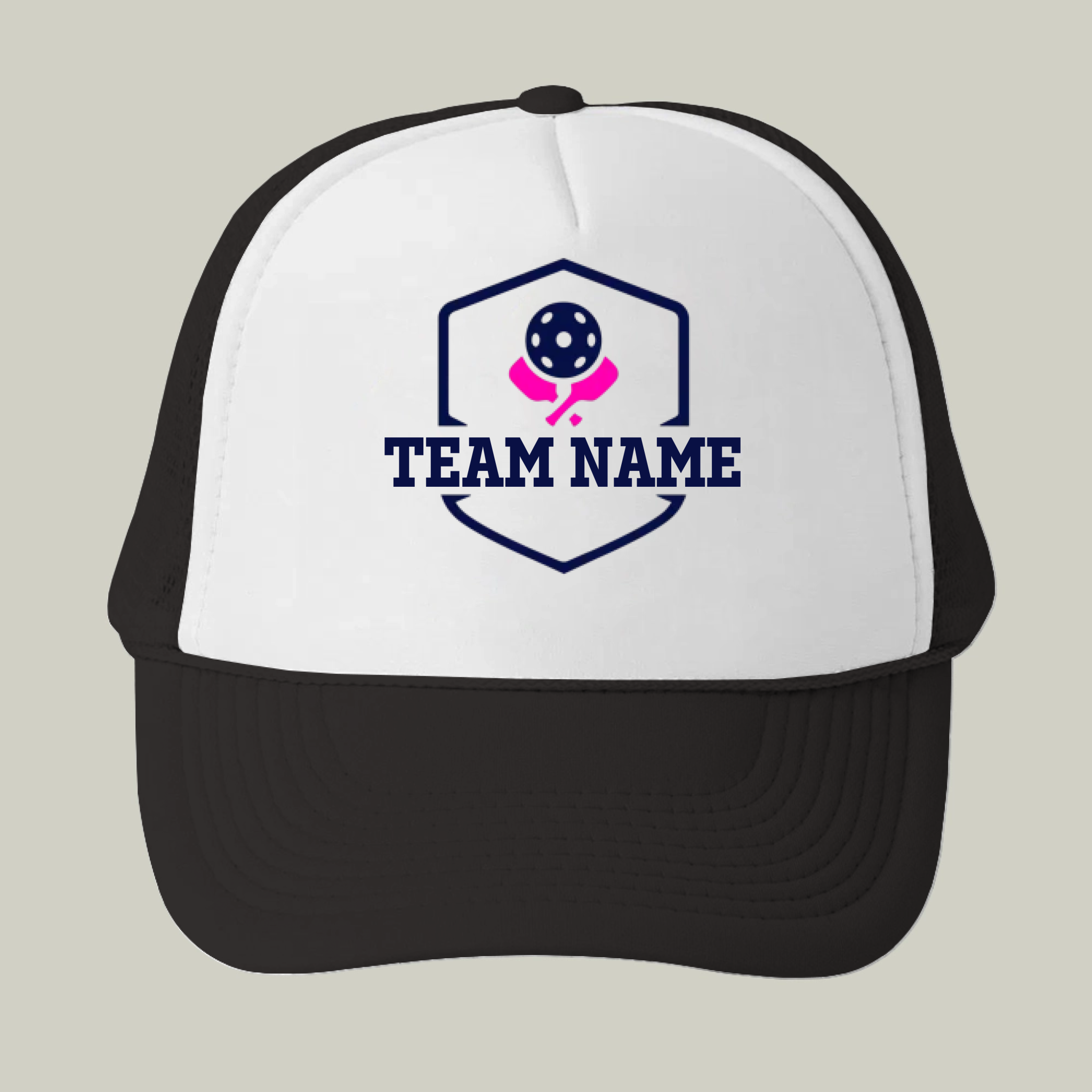 Picklewin Signature Custom Team Name Pickleball Trucker Cap For Men