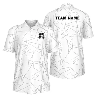 Picklewin Simple Abstract Custom UV Protection Polo Shirt For Men